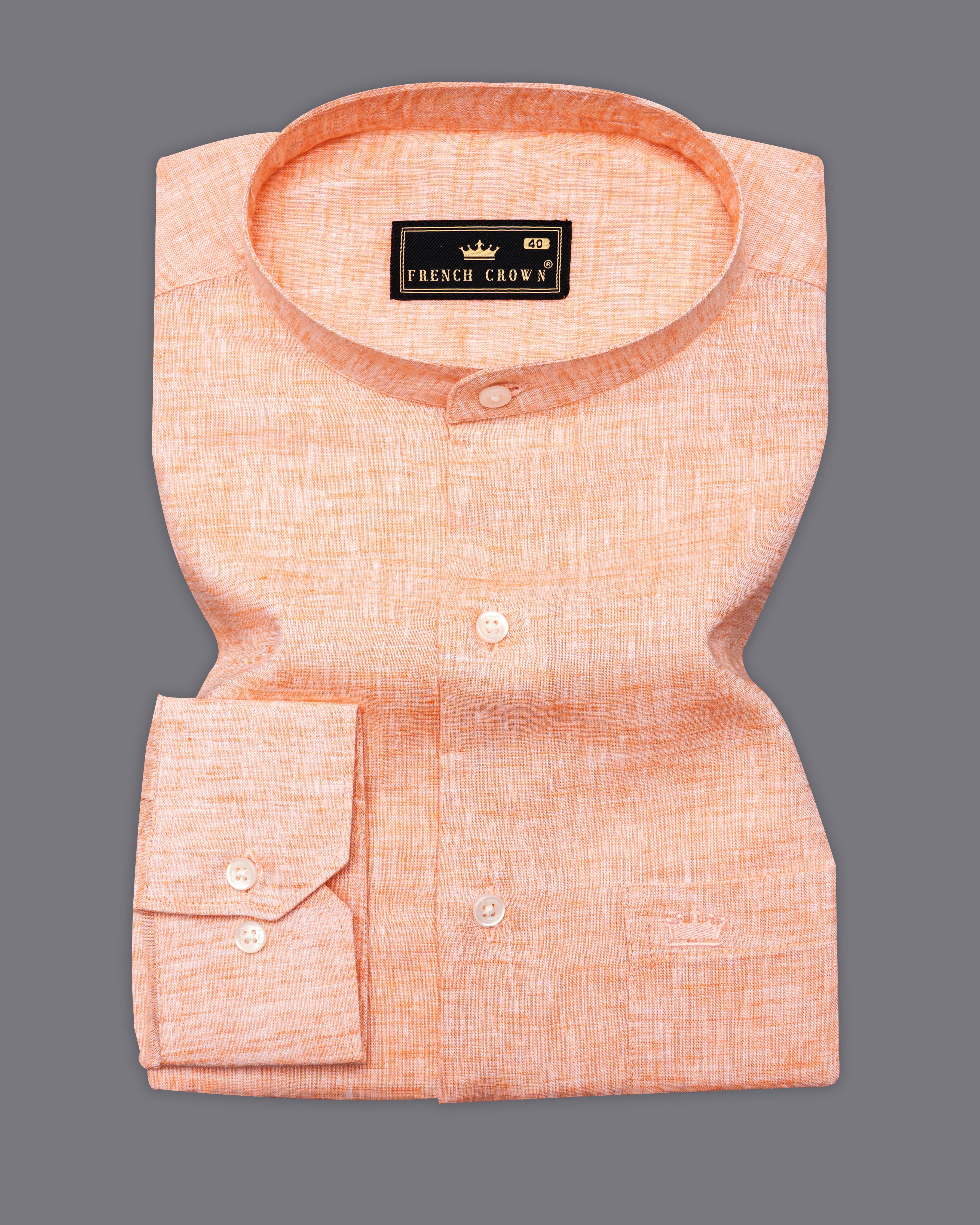 Mandys Peach Luxurious Linen Shirt 9634-M-38,9634-M-H-38,9634-M-39,9634-M-H-39,9634-M-40,9634-M-H-40,9634-M-42,9634-M-H-42,9634-M-44,9634-M-H-44,9634-M-46,9634-M-H-46,9634-M-48,9634-M-H-48,9634-M-50,9634-M-H-50,9634-M-52,9634-M-H-52
