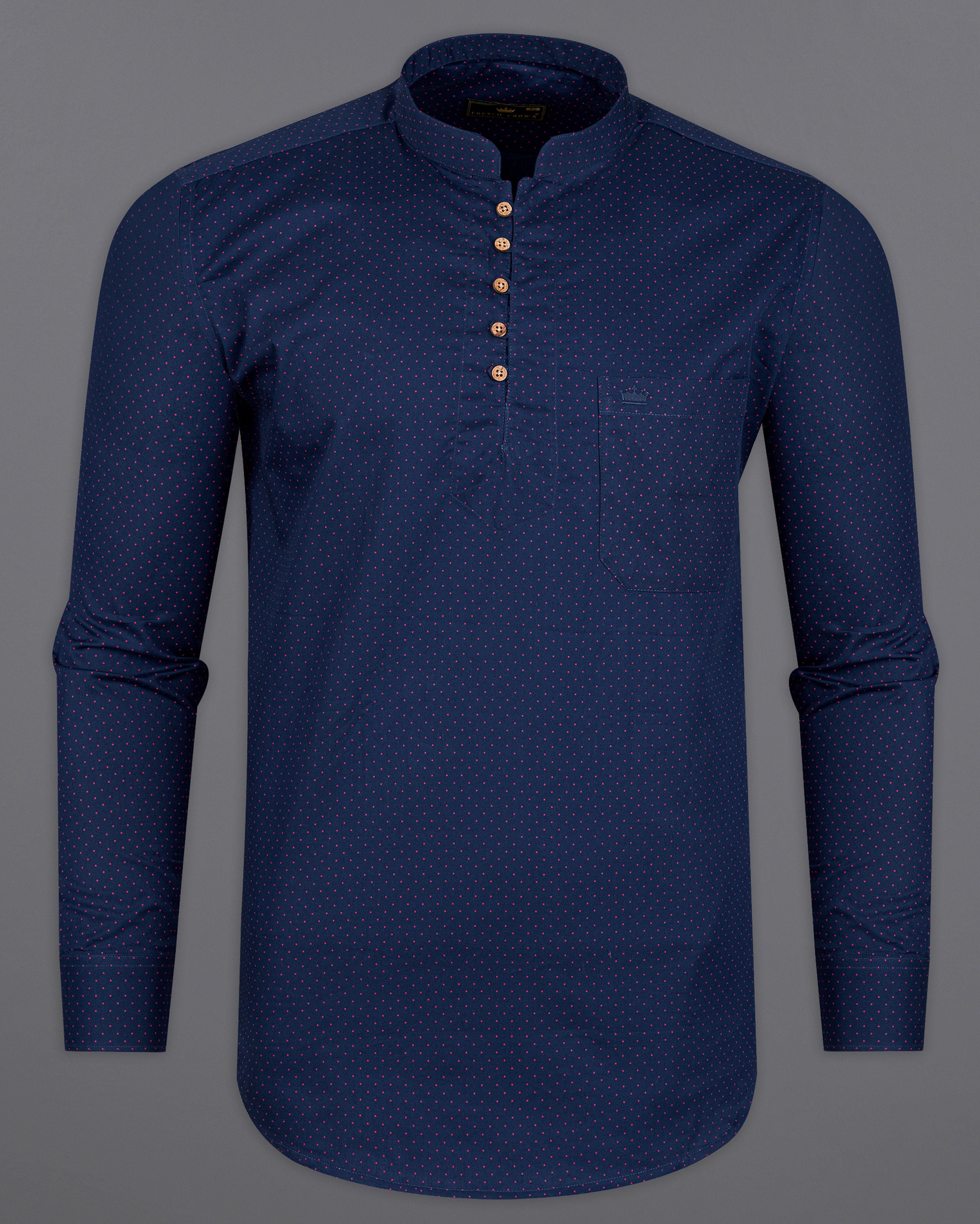 Zodiac Navy Blue with Jasper Red Printed Super Soft Premium Cotton Kurta Shirt 9636-KS-38,9636-KS-H-38,9636-KS-39,9636-KS-H-39,9636-KS-40,9636-KS-H-40,9636-KS-42,9636-KS-H-42,9636-KS-44,9636-KS-H-44,9636-KS-46,9636-KS-H-46,9636-KS-48,9636-KS-H-48,9636-KS-50,9636-KS-H-50,9636-KS-52,9636-KS-H-52