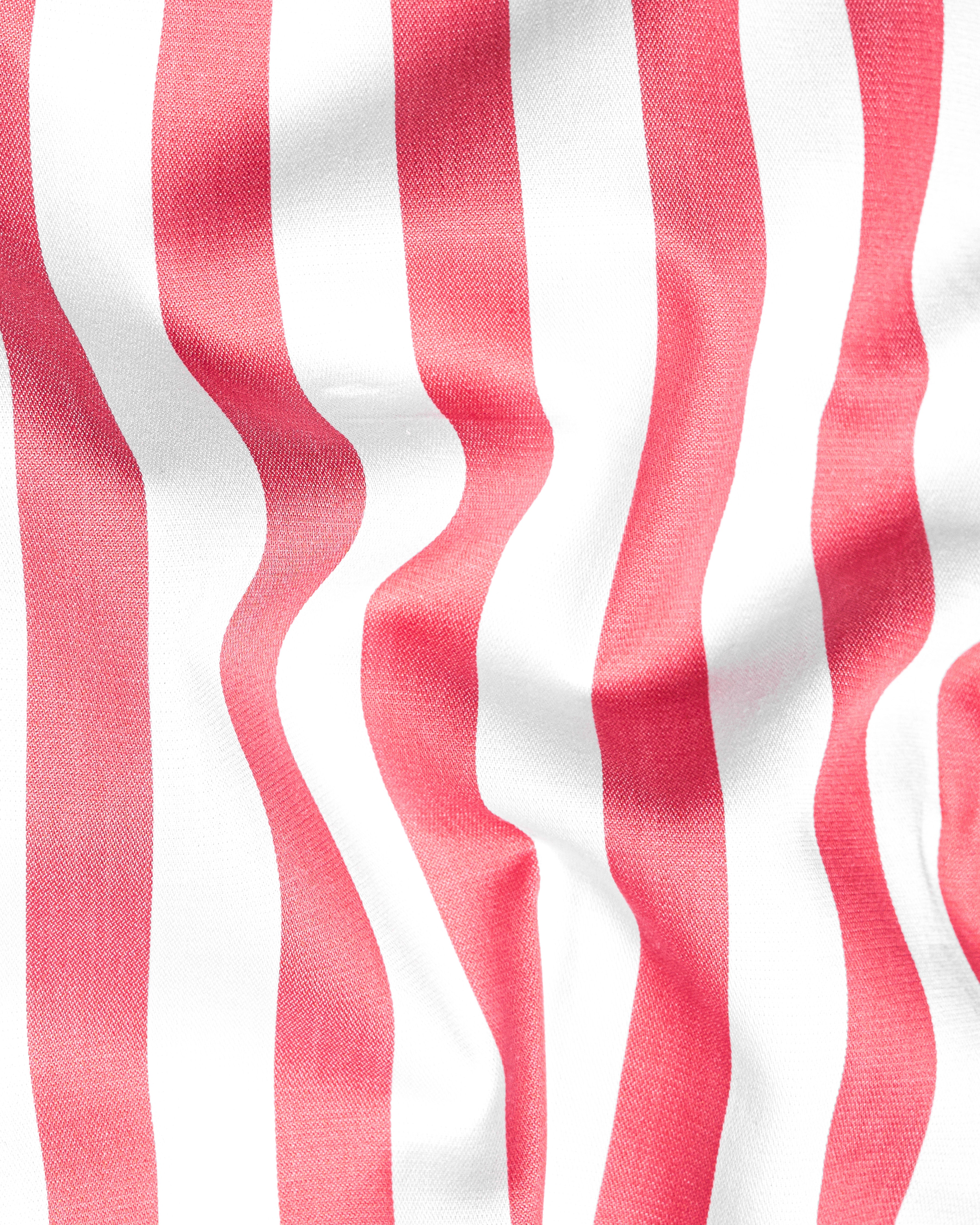 Geraldine Pink and White Striped Twill Premium Cotton Half Sleeved Shirt 9700-CC-BLK-SS-38, 9700-CC-BLK-SS-39, 9700-CC-BLK-SS-40, 9700-CC-BLK-SS-42, 9700-CC-BLK-SS-44, 9700-CC-BLK-SS-46, 9700-CC-BLK-SS-48, 9700-CC-BLK-SS-50, 9700-CC-BLK-SS-52