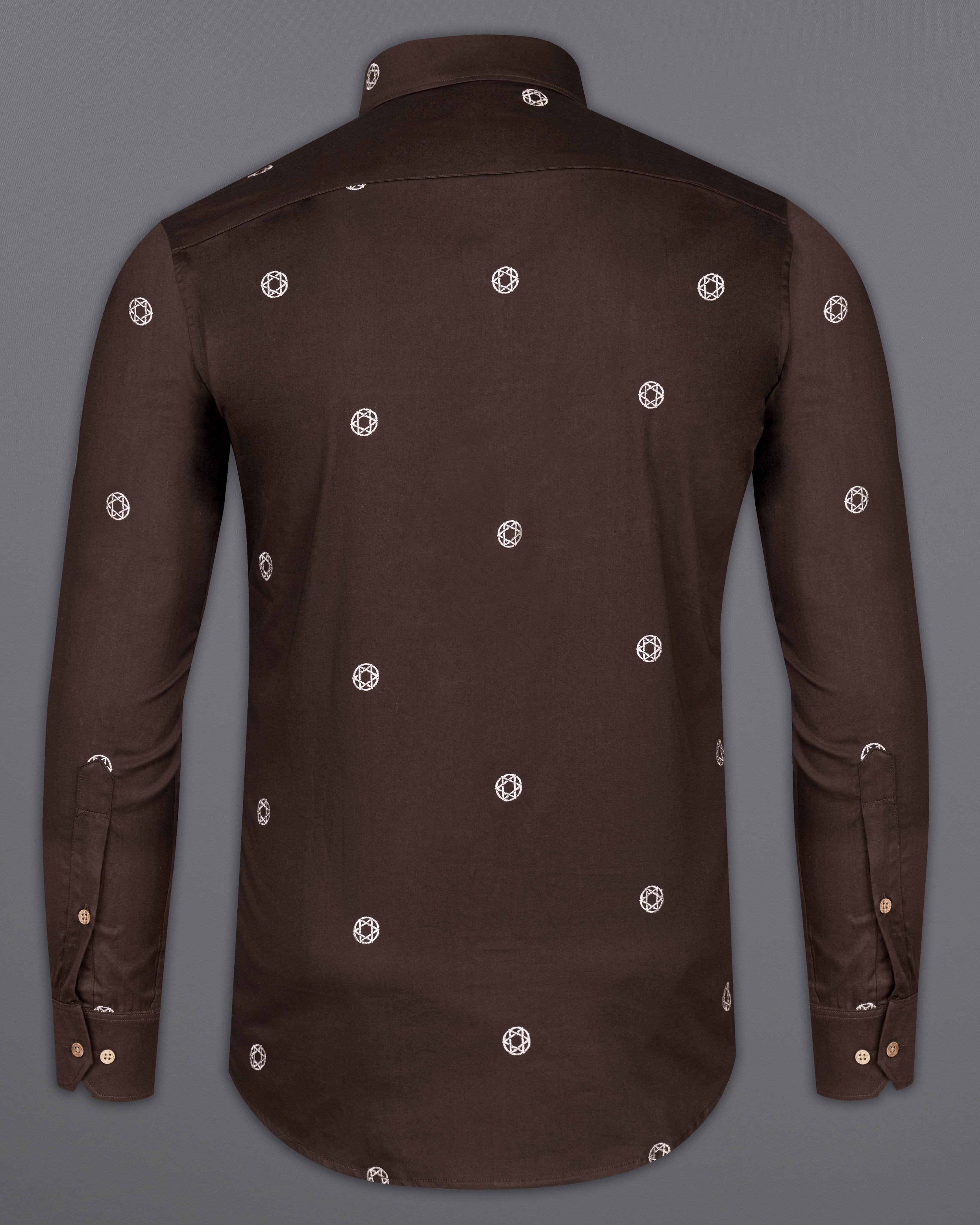 Woody Brown Embroidered Super Soft Premium Cotton Shirt 9711-CB-38, 9711-CB-H-38, 9711-CB-39, 9711-CB-H-39, 9711-CB-40, 9711-CB-H-40, 9711-CB-42, 9711-CB-H-42, 9711-CB-44, 9711-CB-H-44, 9711-CB-46, 9711-CB-H-46, 9711-CB-48, 9711-CB-H-48, 9711-CB-50, 9711-CB-H-50, 9711-CB-52, 9711-CB-H-52