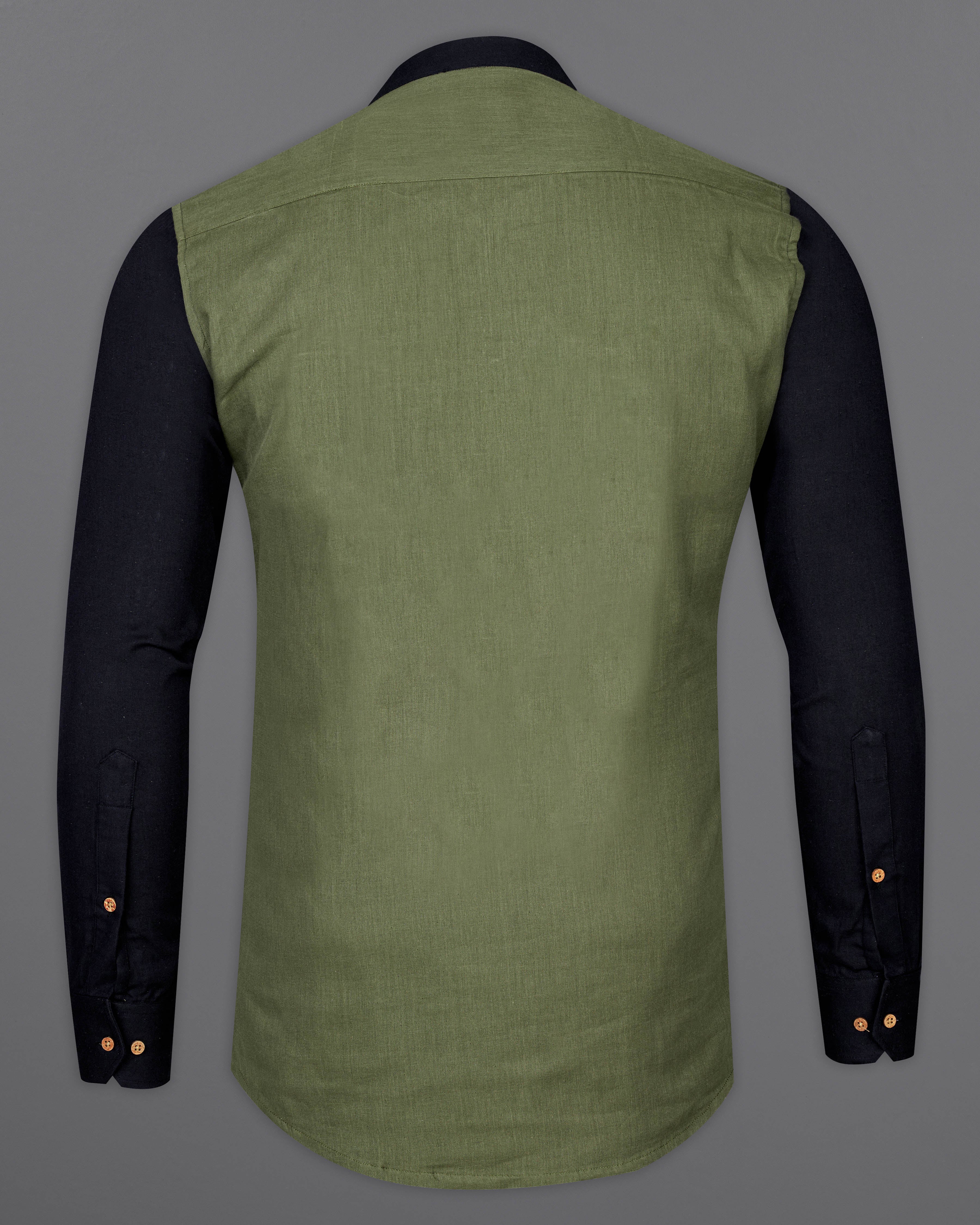 Flint Green With Black Sleeve and Premium Cotton Designer Kurta Shirt 9718-KS-38, 9718-KS-H-38, 9718-KS-39, 9718-KS-H-39, 9718-KS-40, 9718-KS-H-40, 9718-KS-42, 9718-KS-H-42, 9718-KS-44, 9718-KS-H-44, 9718-KS-46, 9718-KS-H-46, 9718-KS-48, 9718-KS-H-48, 9718-KS-50, 9718-KS-H-50, 9718-KS-52, 9718-KS-H-52