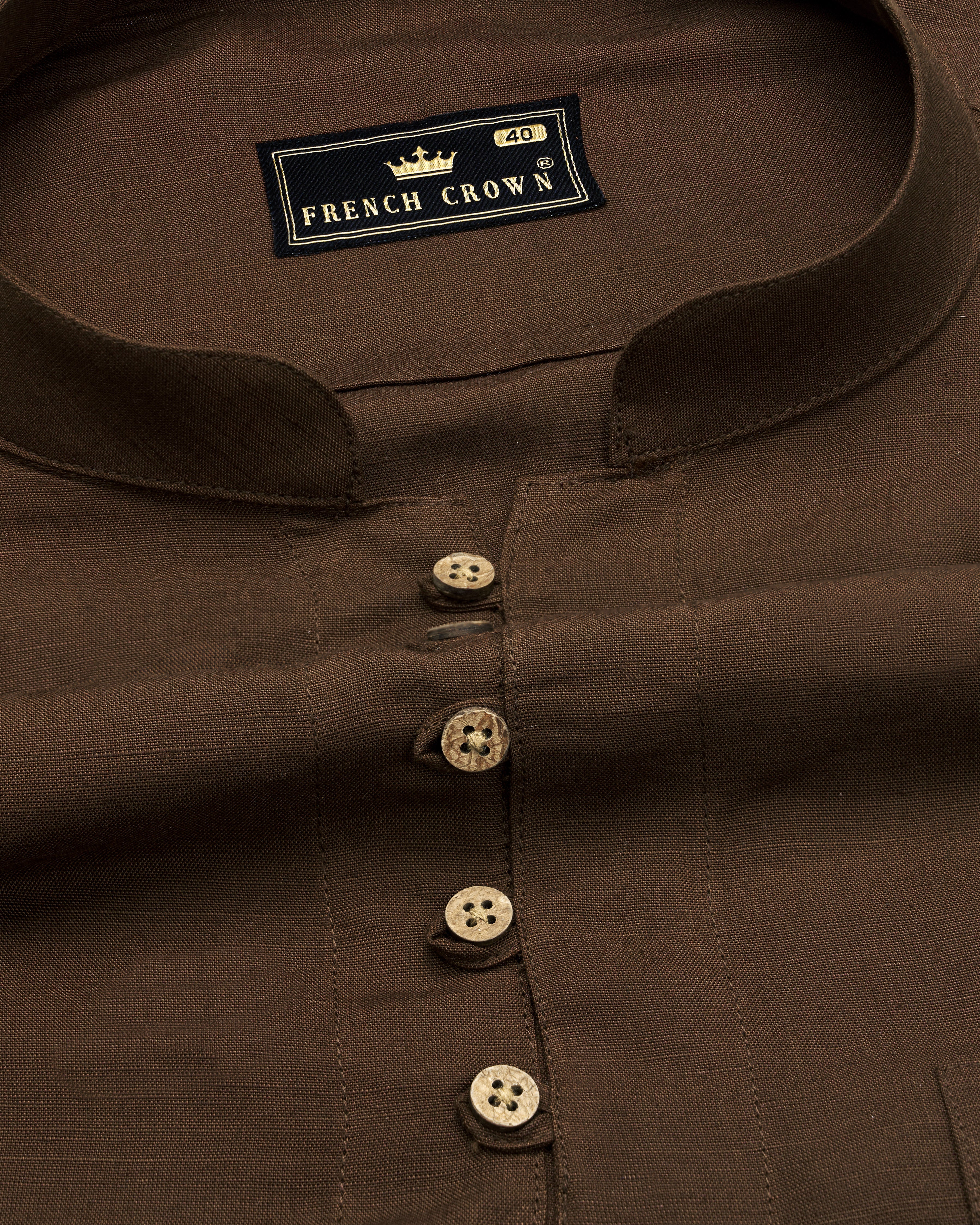 Bistre Brown Luxurious Linen Kurta Shirt 9755-KS-38, 9755-KS-H-38, 9755-KS-39, 9755-KS-H-39, 9755-KS-40, 9755-KS-H-40, 9755-KS-42, 9755-KS-H-42, 9755-KS-44, 9755-KS-H-44, 9755-KS-46, 9755-KS-H-46, 9755-KS-48, 9755-KS-H-48, 9755-KS-50, 9755-KS-H-50, 9755-KS-52, 9755-KS-H-52