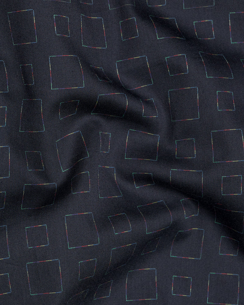Shark Navy Blue Square Printed Super Soft Premium Cotton Designer Shirt 9758-P369-38, 9758-P369-H-38, 9758-P369-39, 9758-P369-H-39, 9758-P369-40, 9758-P369-H-40, 9758-P369-42, 9758-P369-H-42, 9758-P369-44, 9758-P369-H-44, 9758-P369-46, 9758-P369-H-46, 9758-P369-48, 9758-P369-H-48, 9758-P369-50, 9758-P369-H-50, 9758-P369-52, 9758-P369-H-52