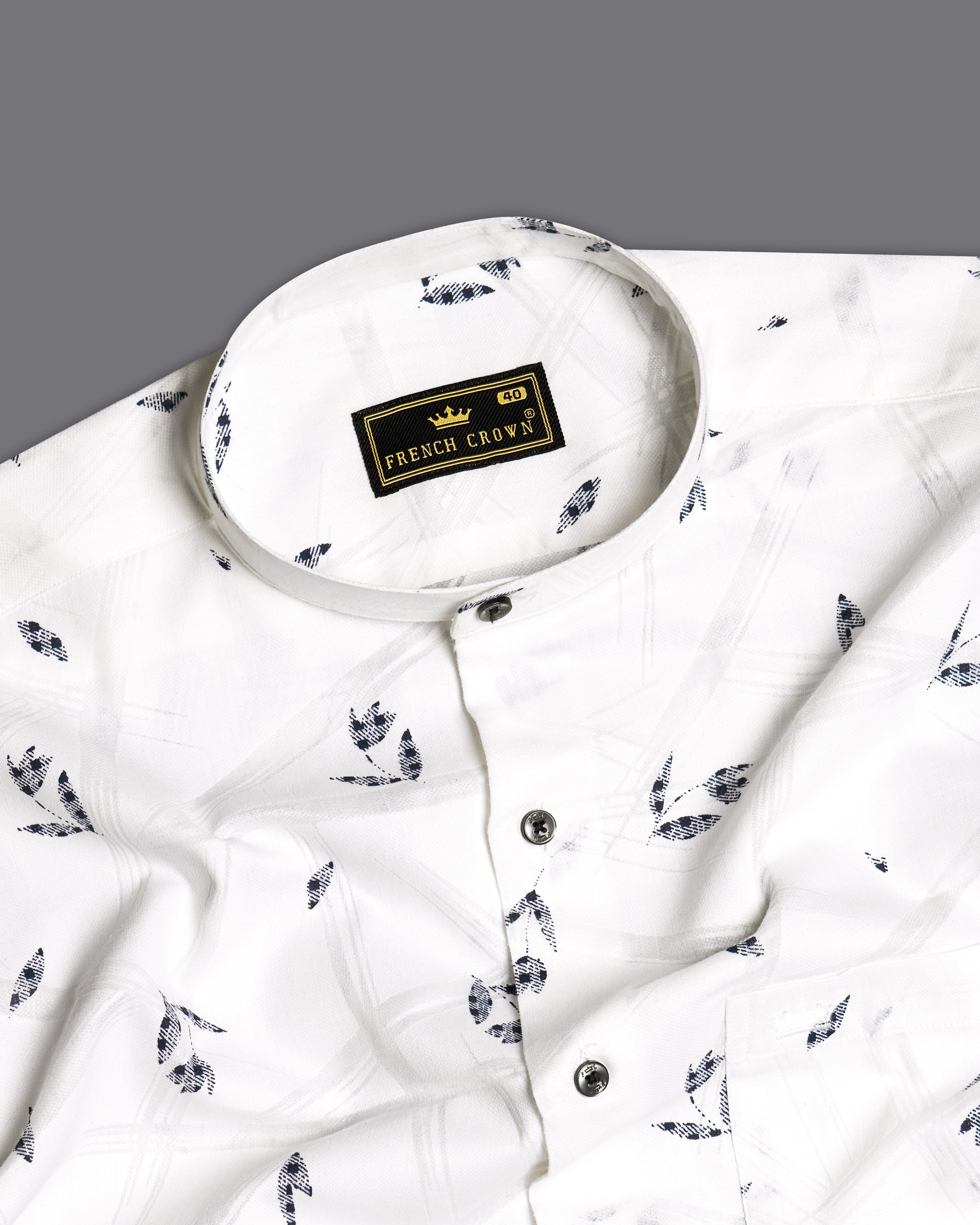 Bright White Leaves Dobby Textured Premium Giza Cotton Shirt 9761-M-BLK-38, 9761-M-BLK-H-38, 9761-M-BLK-39, 9761-M-BLK-H-39, 9761-M-BLK-40, 9761-M-BLK-H-40, 9761-M-BLK-42, 9761-M-BLK-H-42, 9761-M-BLK-44, 9761-M-BLK-H-44, 9761-M-BLK-46, 9761-M-BLK-H-46, 9761-M-BLK-48, 9761-M-BLK-H-48, 9761-M-BLK-50, 9761-M-BLK-H-50, 9761-M-BLK-52, 9761-M-BLK-H-52