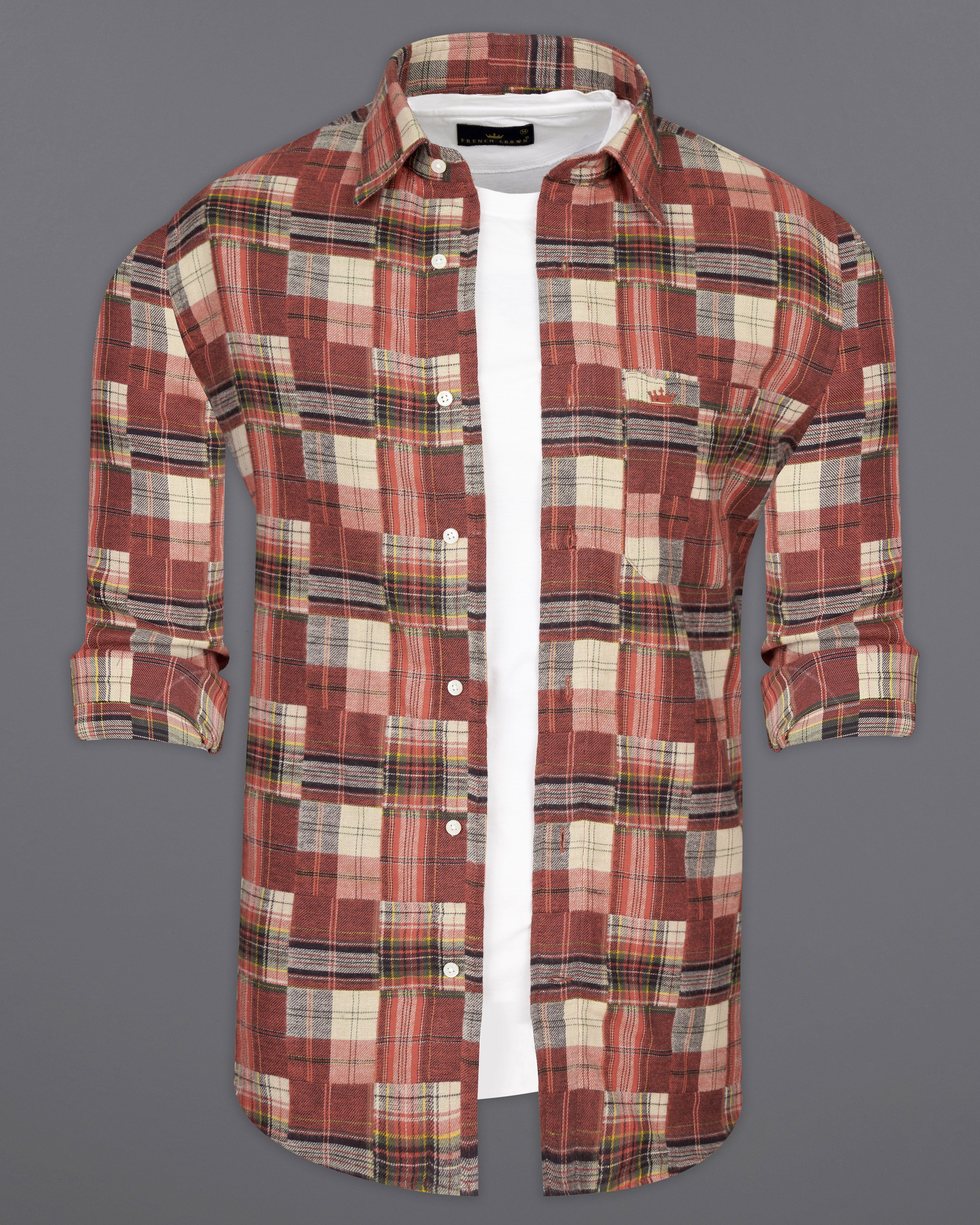 Ironstone with Hampton Brown Multicolour Flannel Overshirt 9778-OS-38, 9778-OS-H-38, 9778-OS-39, 9778-OS-H-39, 9778-OS-40, 9778-OS-H-40, 9778-OS-42, 9778-OS-H-42, 9778-OS-44, 9778-OS-H-44, 9778-OS-46, 9778-OS-H-46, 9778-OS-48, 9778-OS-H-48, 9778-OS-50, 9778-OS-H-50, 9778-OS-52, 9778-OS-H-52