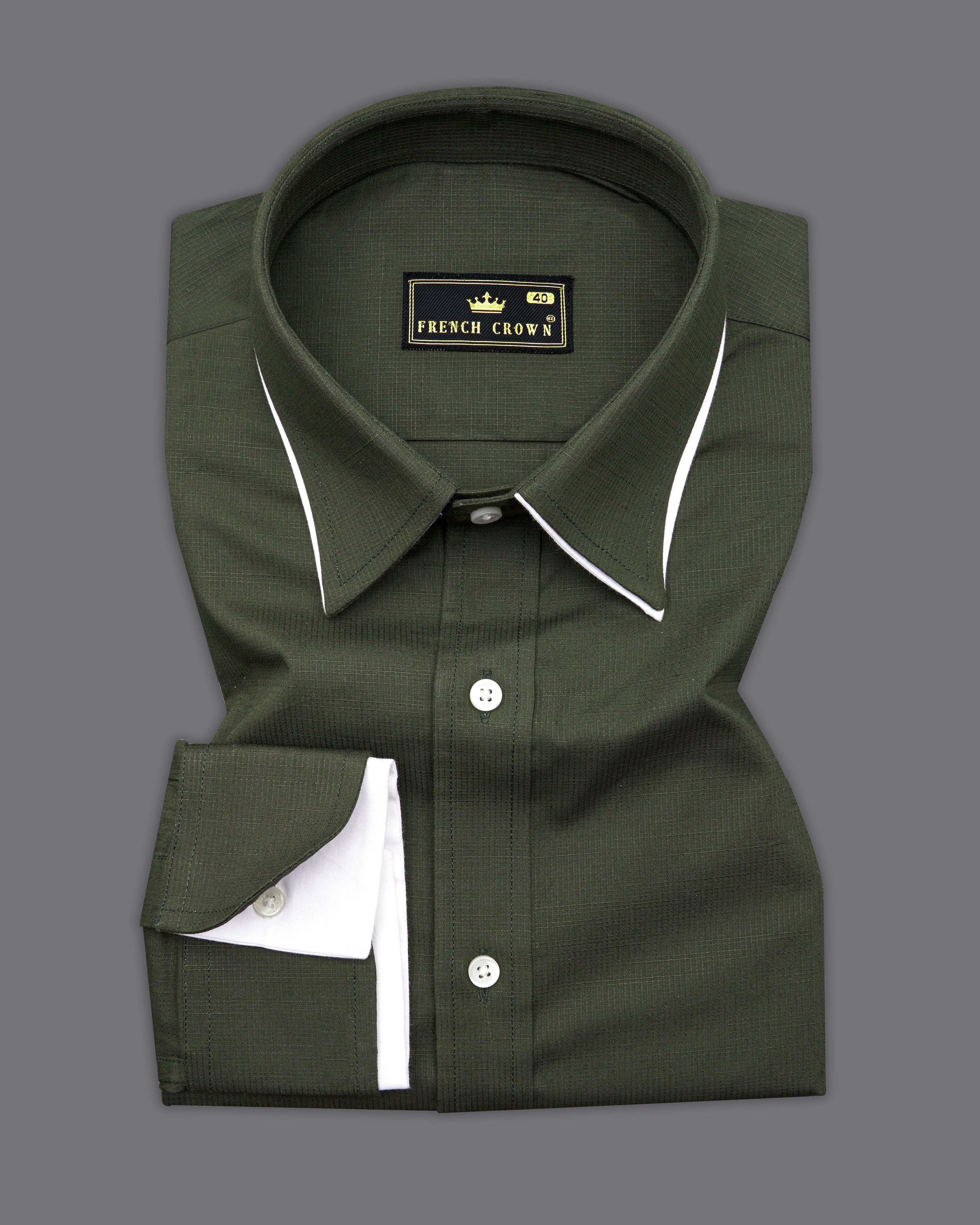 Iridium Green With White Double Collar Royal Oxford Designer Shirt 9786-P442-38, 9786-P442-H-38, 9786-P442-39, 9786-P442-H-39, 9786-P442-40, 9786-P442-H-40, 9786-P442-42, 9786-P442-H-42, 9786-P442-44, 9786-P442-H-44, 9786-P442-46, 9786-P442-H-46, 9786-P442-48, 9786-P442-H-48, 9786-P442-50, 9786-P442-H-50, 9786-P442-52, 9786-P442-H-52