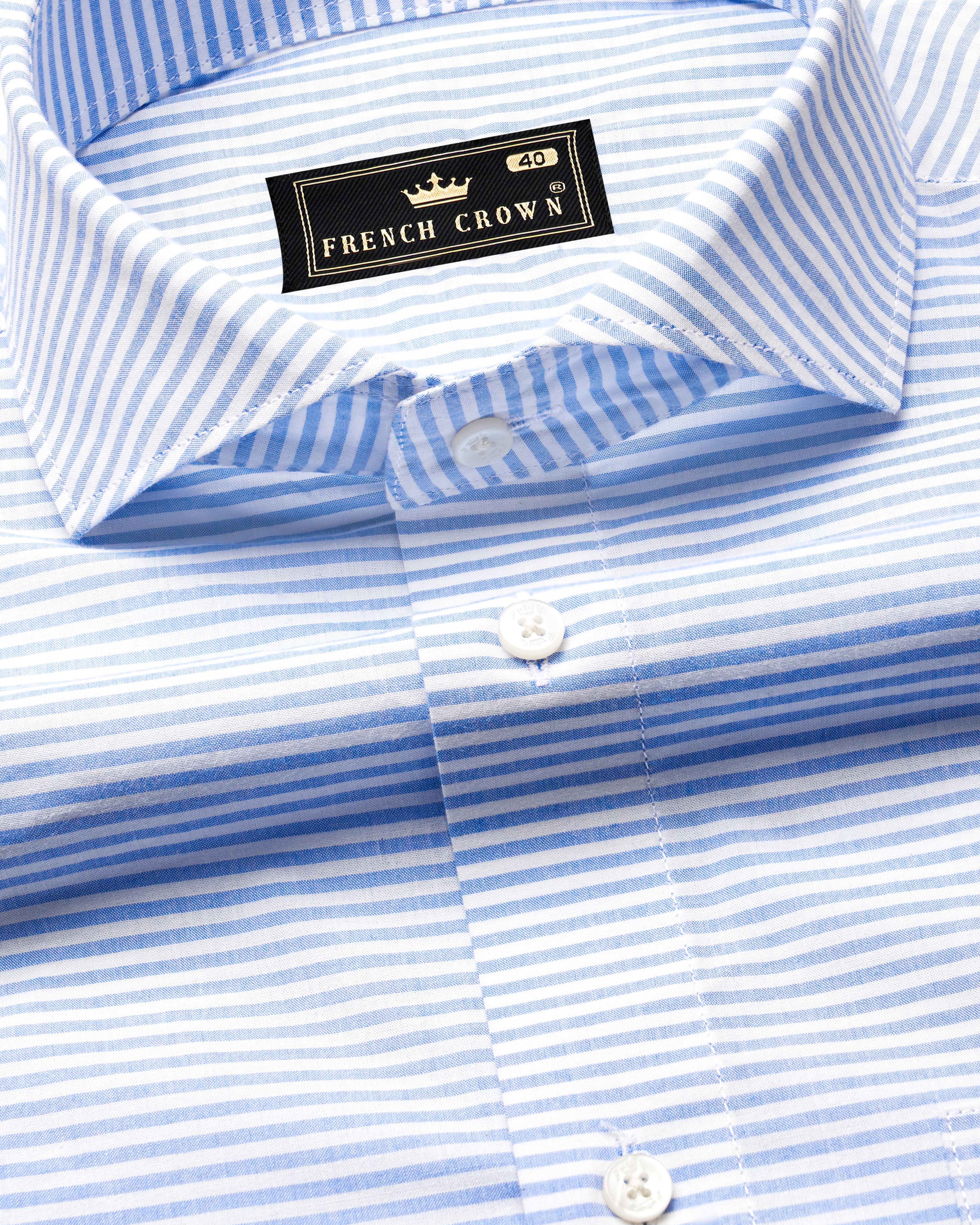 Danube Blue and White Striped Premium Cotton Shirt 9830-CA-38, 9830-CA-H-38, 9830-CA-39, 9830-CA-H-39, 9830-CA-40, 9830-CA-H-40, 9830-CA-42, 9830-CA-H-42, 9830-CA-44, 9830-CA-H-44, 9830-CA-46, 9830-CA-H-46, 9830-CA-48, 9830-CA-H-48, 9830-CA-50, 9830-CA-H-50, 9830-CA-52, 9830-CA-H-52