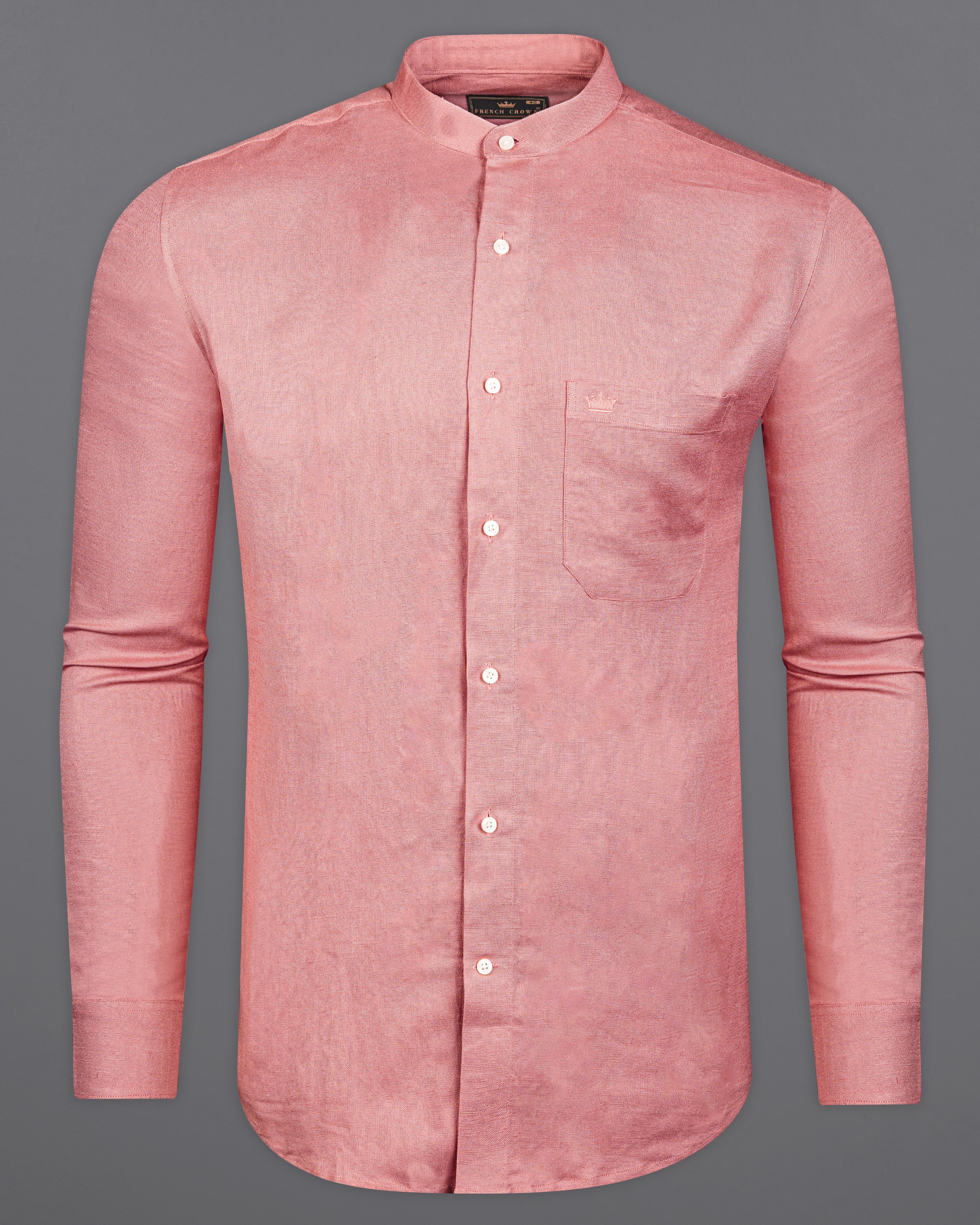 Burning Sand Pink Luxurious Linen Shirt 9846-M-38, 9846-M-H-38, 9846-M-39, 9846-M-H-39, 9846-M-40, 9846-M-H-40, 9846-M-42, 9846-M-H-42, 9846-M-44, 9846-M-H-44, 9846-M-46, 9846-M-H-46, 9846-M-48, 9846-M-H-48, 9846-M-50, 9846-M-H-50, 9846-M-52, 9846-M-H-52