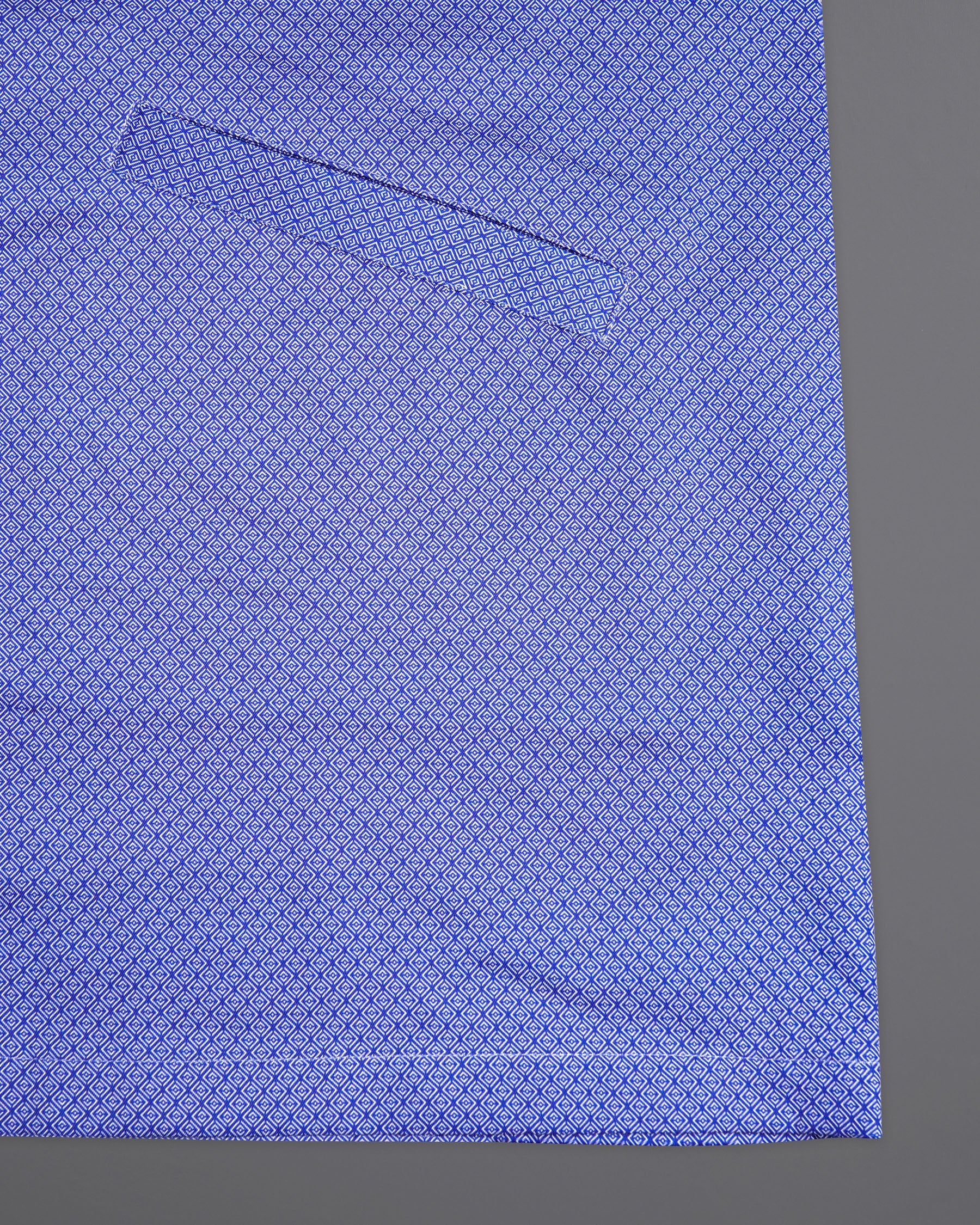 Dark Periwinkle Blue Geometric Printed Premium Cotton Designer Shirt 9851-P368-38, 9851-P368-H-38, 9851-P368-39, 9851-P368-H-39, 9851-P368-40, 9851-P368-H-40, 9851-P368-42, 9851-P368-H-42, 9851-P368-44, 9851-P368-H-44, 9851-P368-46, 9851-P368-H-46, 9851-P368-48, 9851-P368-H-48, 9851-P368-50, 9851-P368-H-50, 9851-P368-52, 9851-P368-H-52