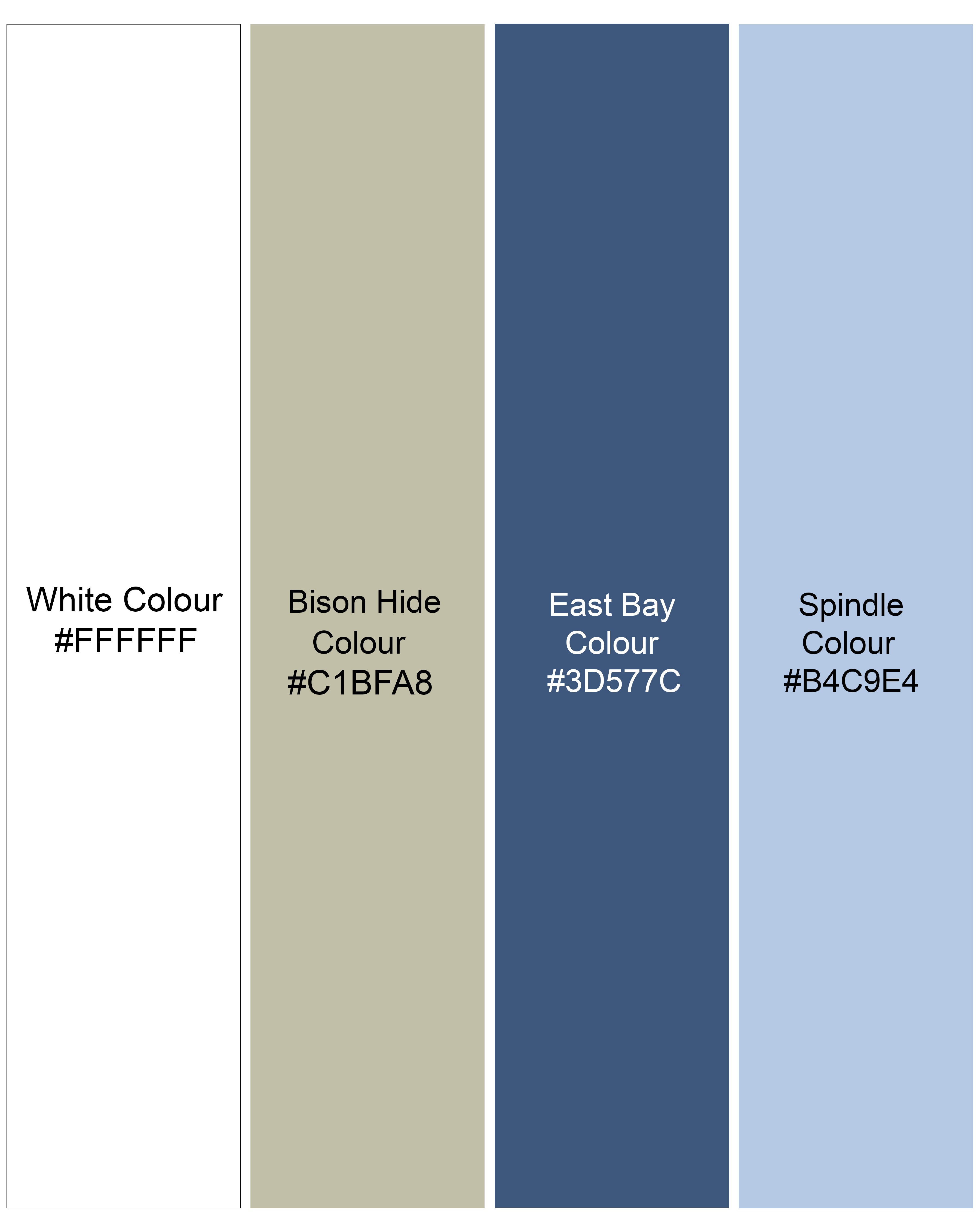 Bright White with Bison Hide Brown and East Bay Blue Paisley Printed Premium Cotton Kurta Shirt 9899-KS-38, 9899-KS-H-38, 9899-KS-39, 9899-KS-H-39, 9899-KS-40, 9899-KS-H-40, 9899-KS-42, 9899-KS-H-42, 9899-KS-44, 9899-KS-H-44, 9899-KS-46, 9899-KS-H-46, 9899-KS-48, 9899-KS-H-48, 9899-KS-50, 9899-KS-H-50, 9899-KS-52, 9899-KS-H-52