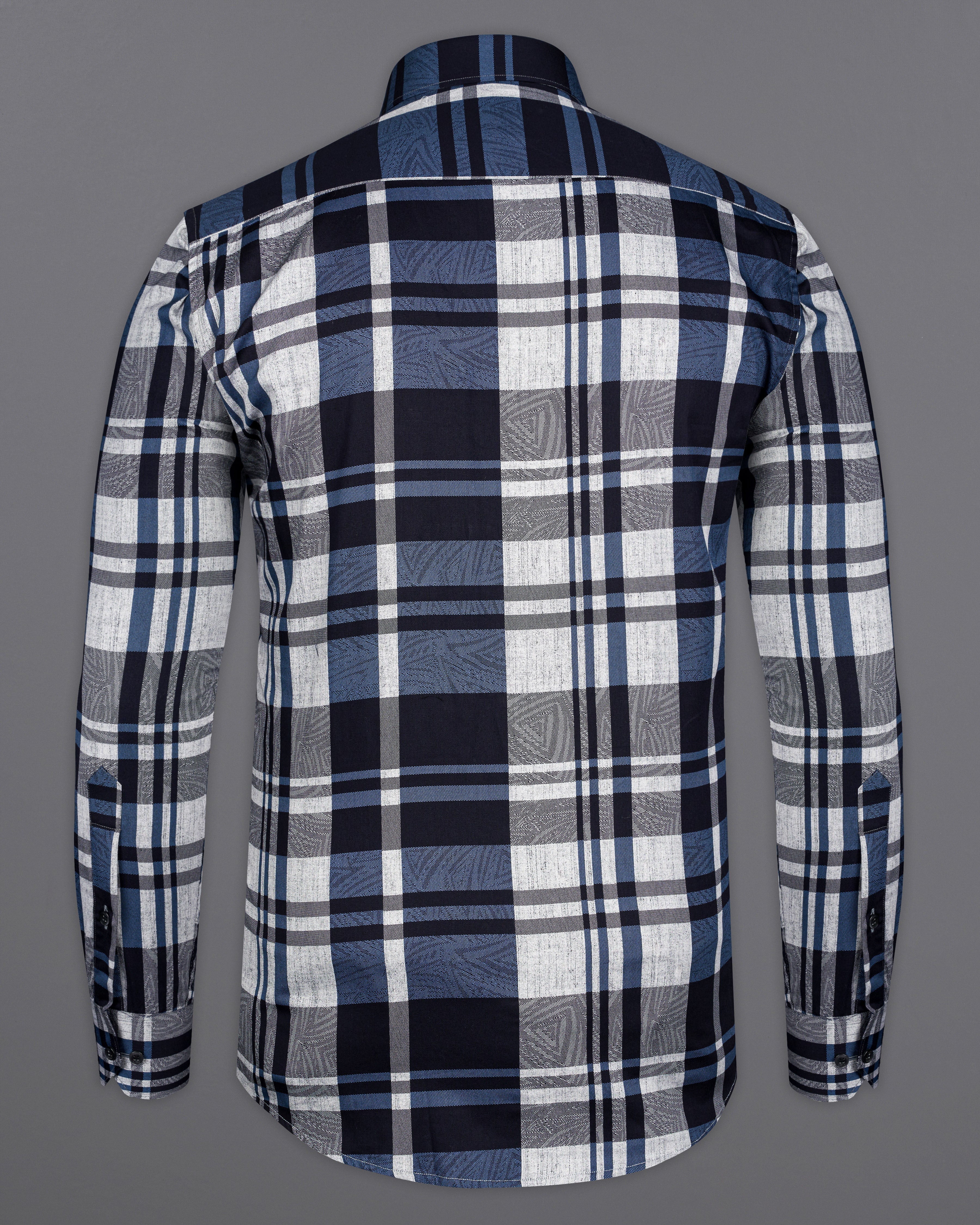 Chambray Blue and White Checkered9940-P394 Premium Cotton Shirt 9939-BLK-38, 9939-BLK-H-38, 9939-BLK-39, 9939-BLK-H-39, 9939-BLK-40, 9939-BLK-H-40, 9939-BLK-42, 9939-BLK-H-42, 9939-BLK-44, 9939-BLK-H-44, 9939-BLK-46, 9939-BLK-H-46, 9939-BLK-48, 9939-BLK-H-48, 9939-BLK-50, 9939-BLK-H-50, 9939-BLK-52, 9939-BLK-H-52