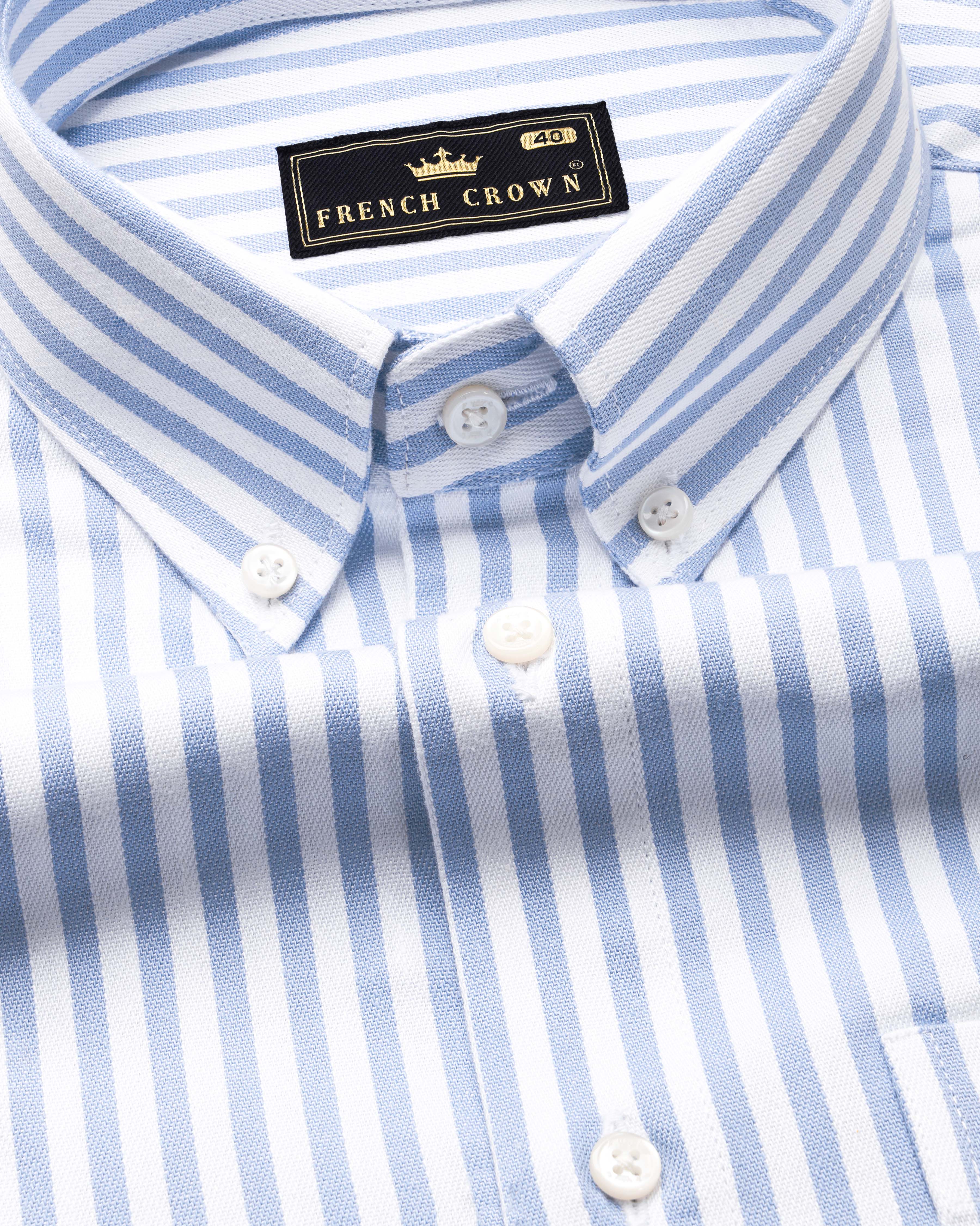 Pale Cerulean Blue with White Striped Royal Oxford Shirt 9944-BD-38, 9944-BD-H-38, 9944-BD-39, 9944-BD-H-39, 9944-BD-40, 9944-BD-H-40, 9944-BD-42, 9944-BD-H-42, 9944-BD-44, 9944-BD-H-44, 9944-BD-46, 9944-BD-H-46, 9944-BD-48, 9944-BD-H-48, 9944-BD-50, 9944-BD-H-50, 9944-BD-52, 9944-BD-H-52