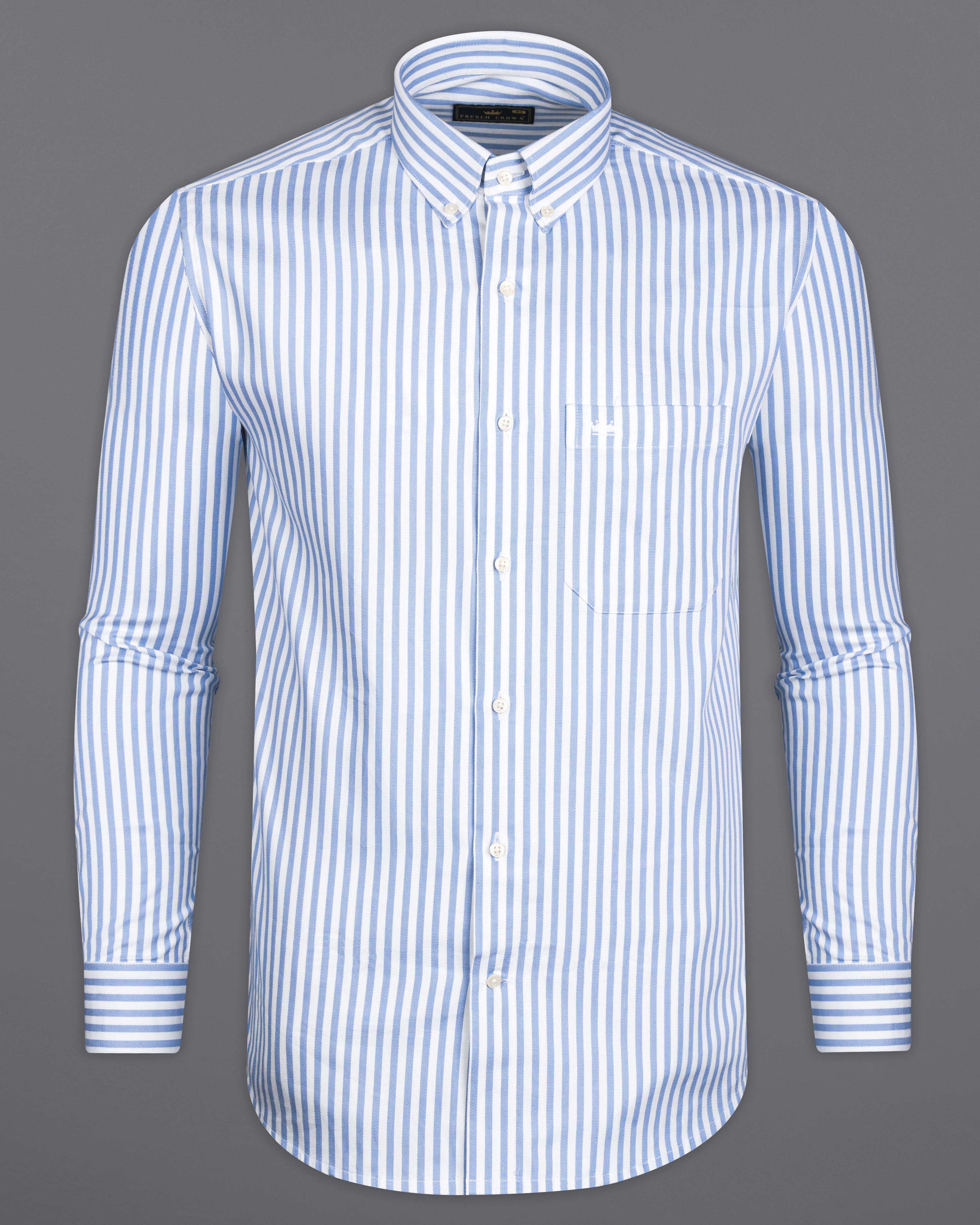 Pale Cerulean Blue with White Striped Royal Oxford Shirt 9944-BD-38, 9944-BD-H-38, 9944-BD-39, 9944-BD-H-39, 9944-BD-40, 9944-BD-H-40, 9944-BD-42, 9944-BD-H-42, 9944-BD-44, 9944-BD-H-44, 9944-BD-46, 9944-BD-H-46, 9944-BD-48, 9944-BD-H-48, 9944-BD-50, 9944-BD-H-50, 9944-BD-52, 9944-BD-H-52