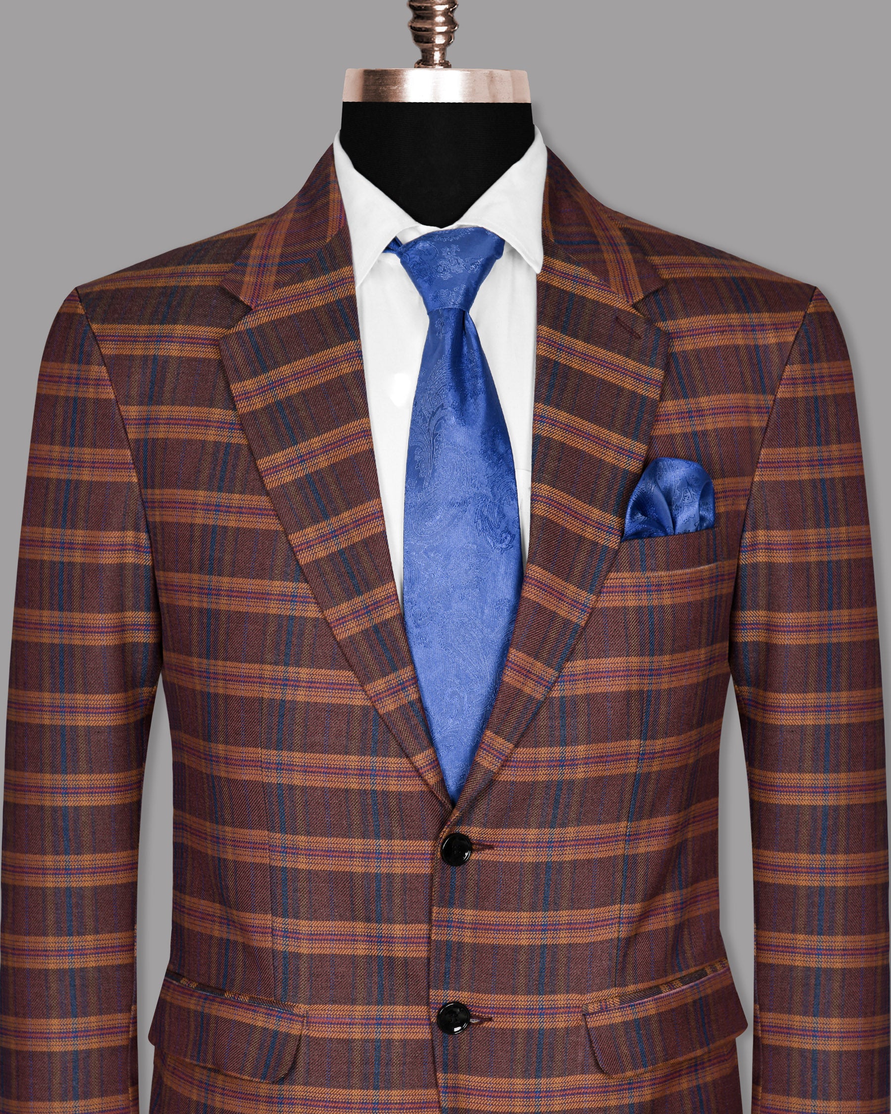 Stiletto Multi-color Horizontal Striped Tweed Blazer BL1038-SB-46, BL1038-SB-48, BL1038-SB-50, BL1038-SB-54, BL1038-SB-58, BL1038-SB-60, BL1038-SB-52, BL1038-SB-56, BL1038-SB-36, BL1038-SB-40, BL1038-SB-42, BL1038-SB-44, BL1038-SB-38