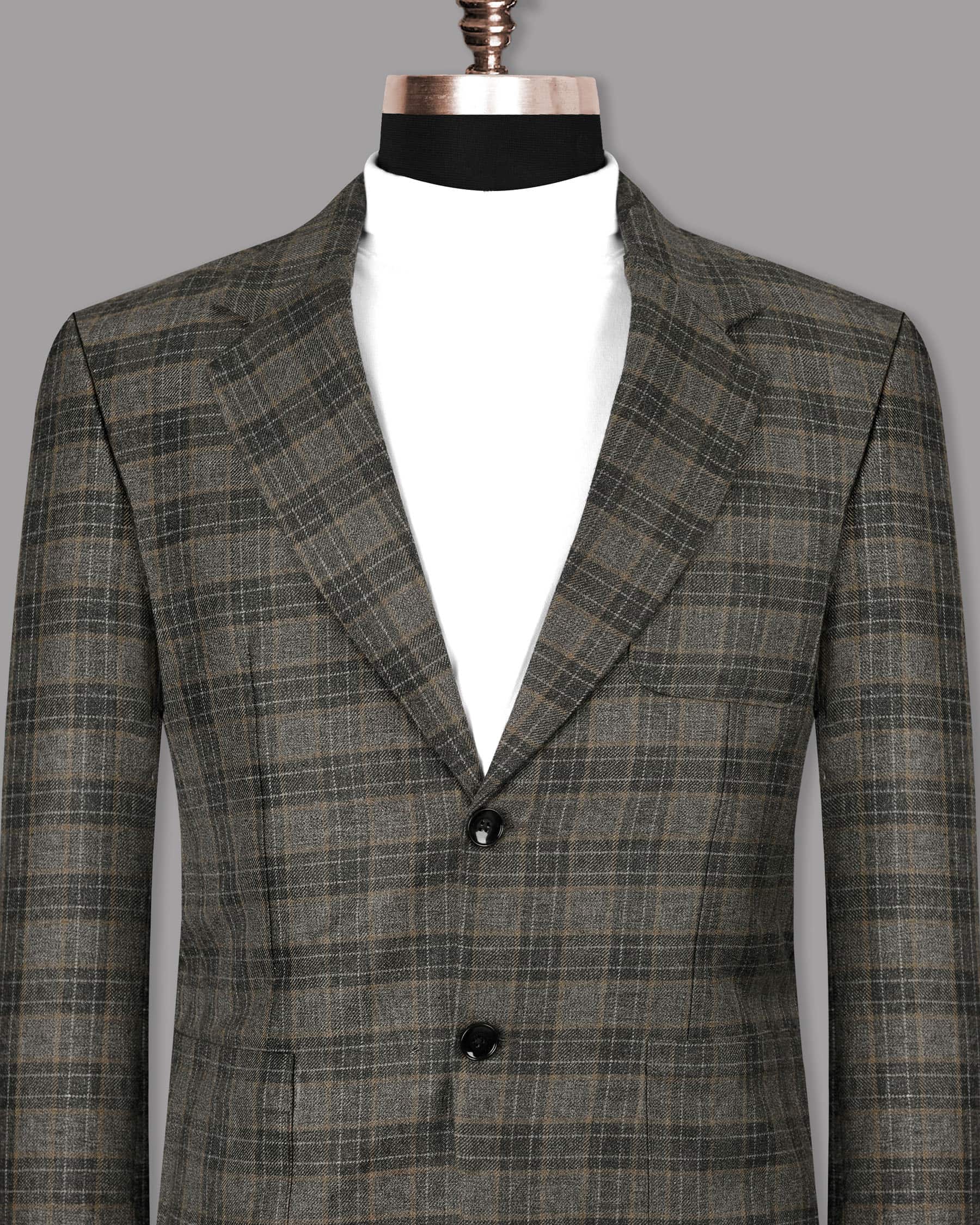 Soya Bean with Dune Brown Plaid Wool Rich Sports Blazer BL1120-SB-PP-36, BL1120-SB-PP-38, BL1120-SB-PP-40, BL1120-SB-PP-44, BL1120-SB-PP-50, BL1120-SB-PP-54, BL1120-SB-PP-60, BL1120-SB-PP-42, BL1120-SB-PP-46, BL1120-SB-PP-48, BL1120-SB-PP-52, BL1120-SB-PP-58, BL1120-SB-PP-56