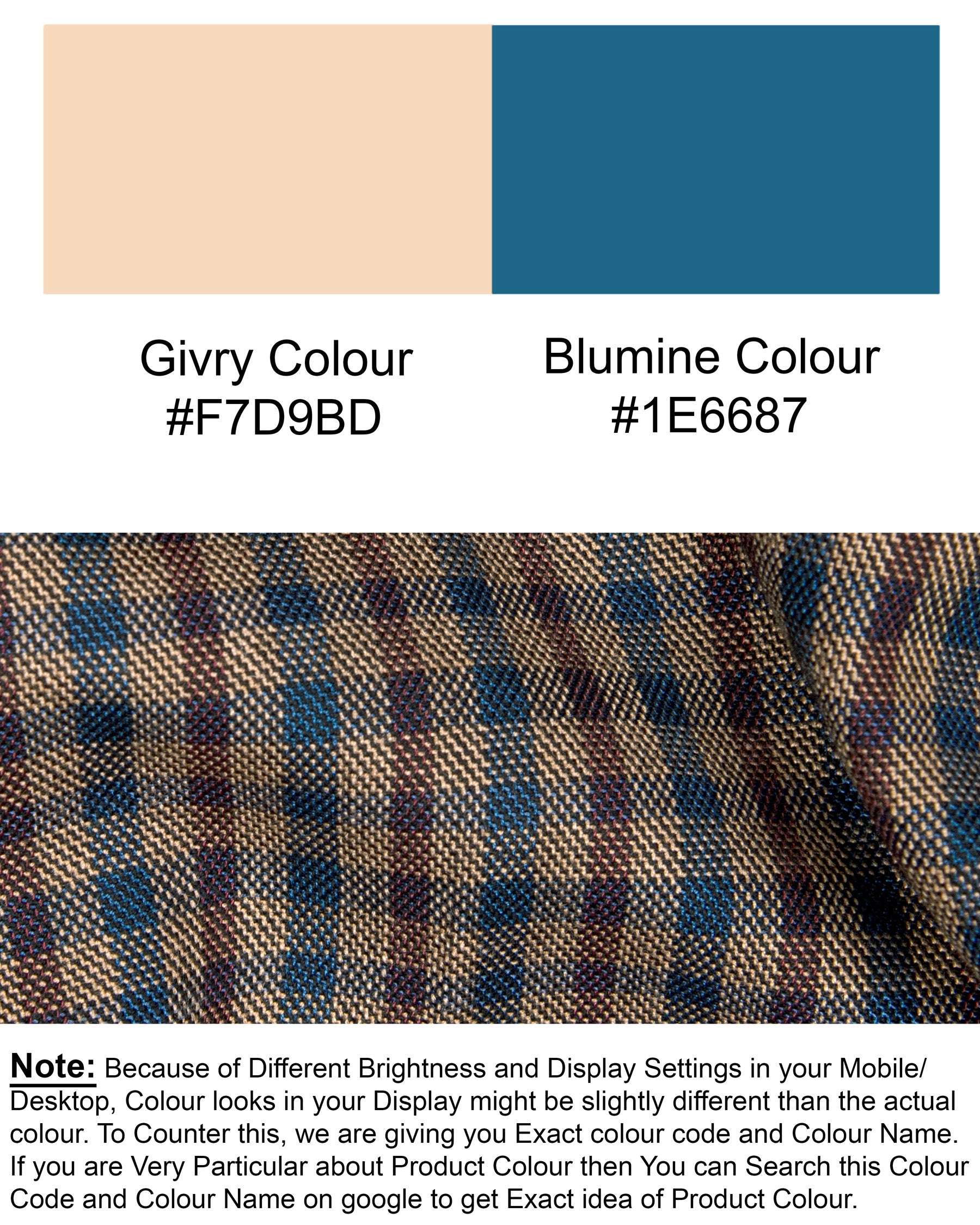 Givry and Blumine Gingham Woolrich Blazer BL1277-SB-PP-36, BL1277-SB-PP-38, BL1277-SB-PP-46, BL1277-SB-PP-58, BL1277-SB-PP-40, BL1277-SB-PP-42, BL1277-SB-PP-44, BL1277-SB-PP-48, BL1277-SB-PP-50, BL1277-SB-PP-52, BL1277-SB-PP-54, BL1277-SB-PP-56, BL1277-SB-PP-60