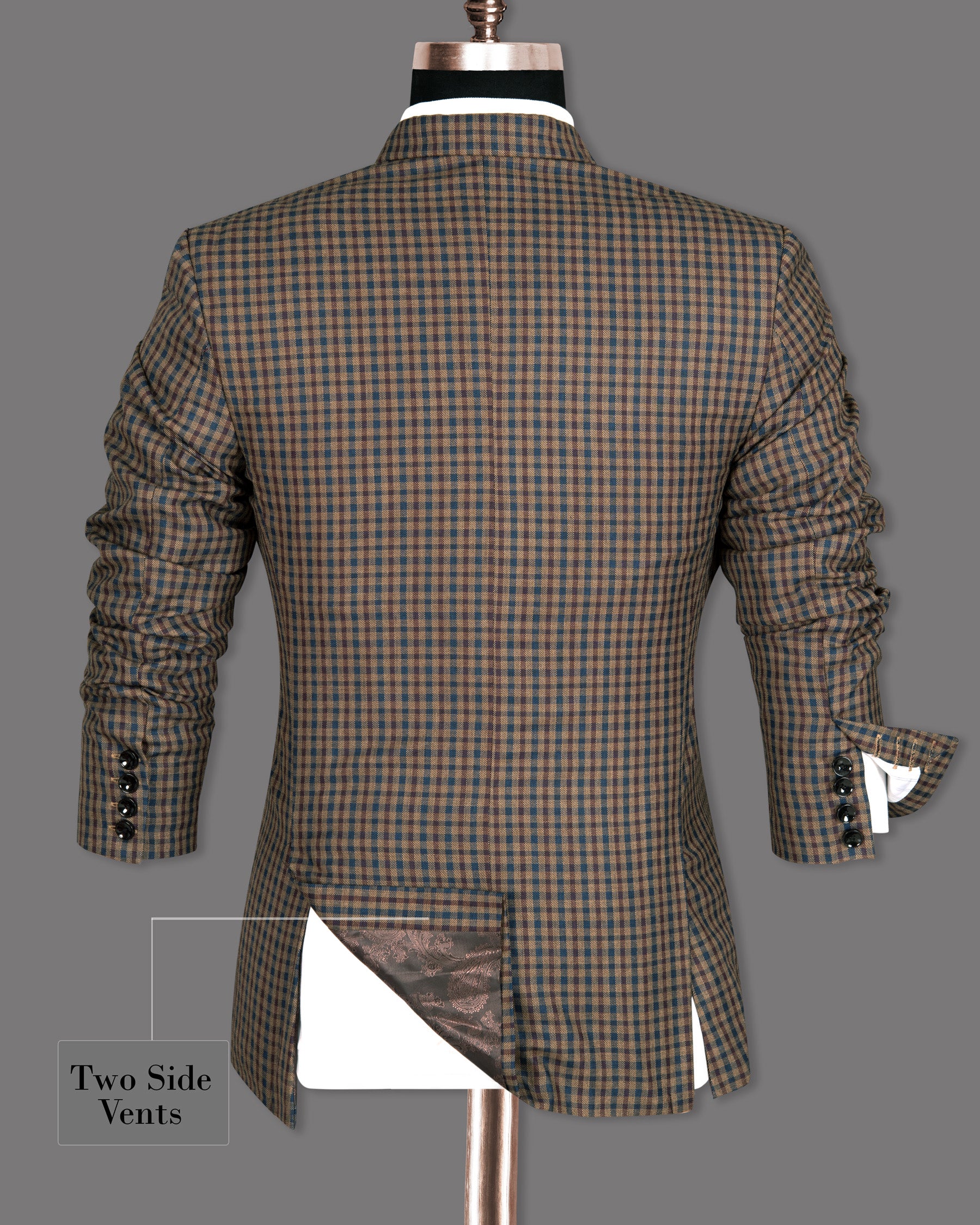 Givry and Blumine Gingham Woolrich Blazer BL1277-SB-PP-36, BL1277-SB-PP-38, BL1277-SB-PP-46, BL1277-SB-PP-58, BL1277-SB-PP-40, BL1277-SB-PP-42, BL1277-SB-PP-44, BL1277-SB-PP-48, BL1277-SB-PP-50, BL1277-SB-PP-52, BL1277-SB-PP-54, BL1277-SB-PP-56, BL1277-SB-PP-60
