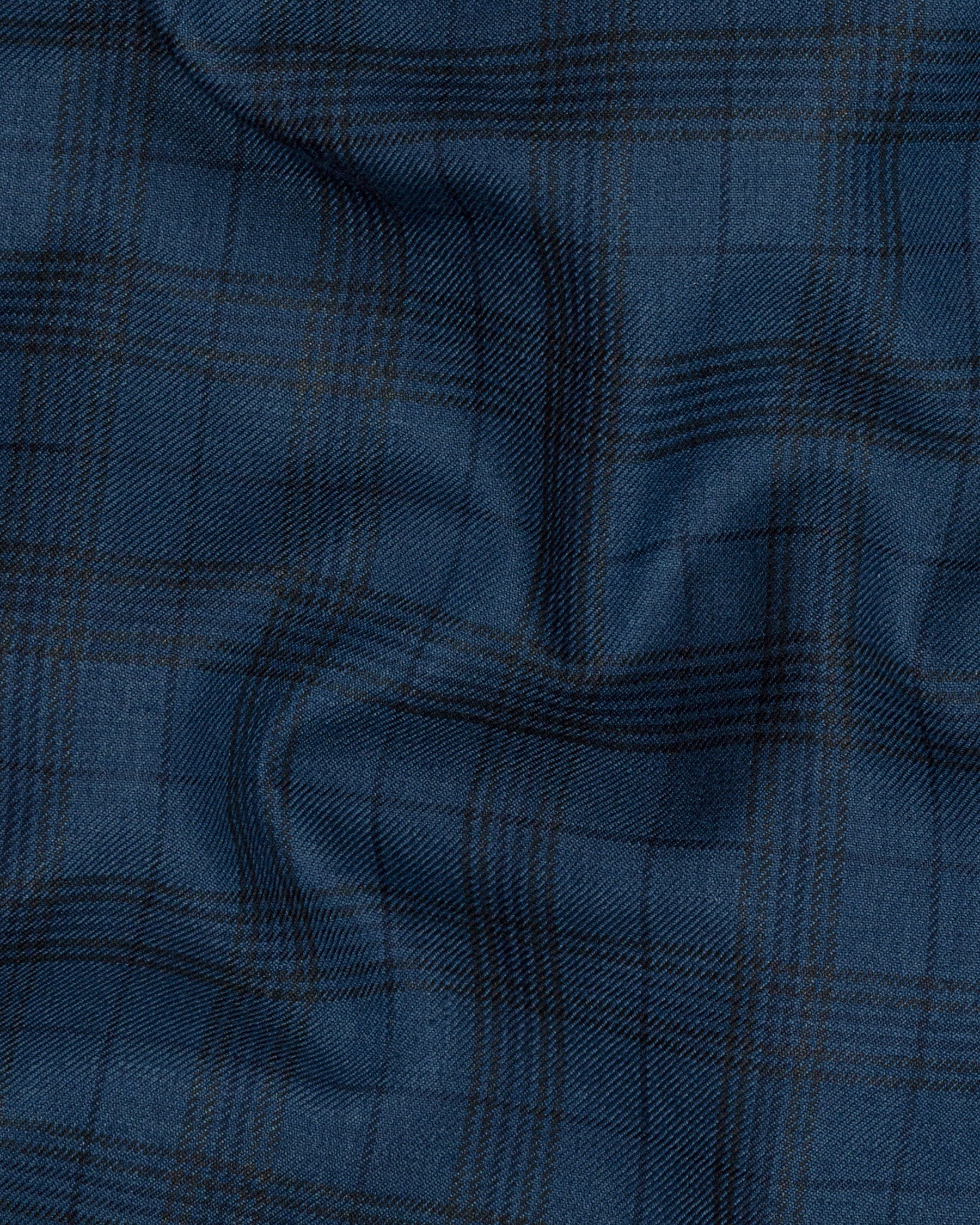 Nile Blue Plaid Wool Rich Tuxedo Blazer BL1366-BKL-36, BL1366-BKL-38, BL1366-BKL-40, BL1366-BKL-42, BL1366-BKL-44, BL1366-BKL-46, BL1366-BKL-48, BL1366-BKL-50, BL1366-BKL-52, BL1366-BKL-54, BL1366-BKL-56, BL1366-BKL-58, BL1366-BKL-60