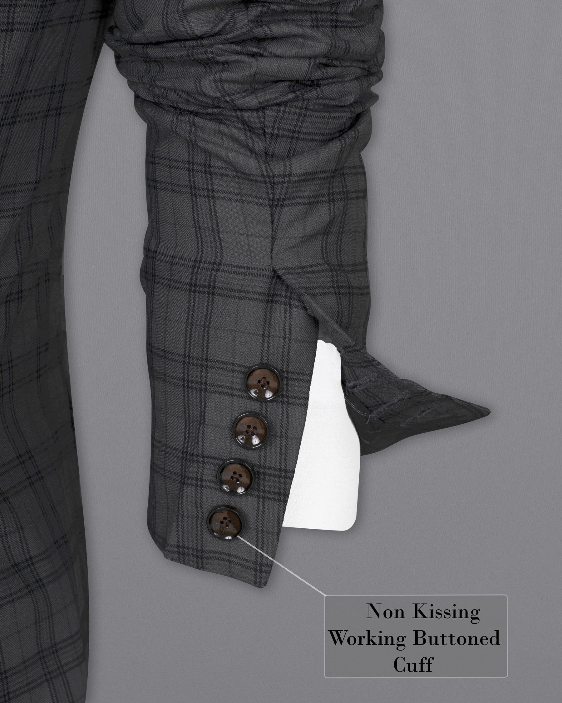 Masala Grey Plaid Double Breasted Wool Rich Blazer BL1367-DB-36, BL1367-DB-38, BL1367-DB-40, BL1367-DB-42, BL1367-DB-44, BL1367-DB-46, BL1367-DB-48, BL1367-DB-50, BL1367-DB-52, BL1367-DB-54, BL1367-DB-56, BL1367-DB-58, BL1367-DB-60