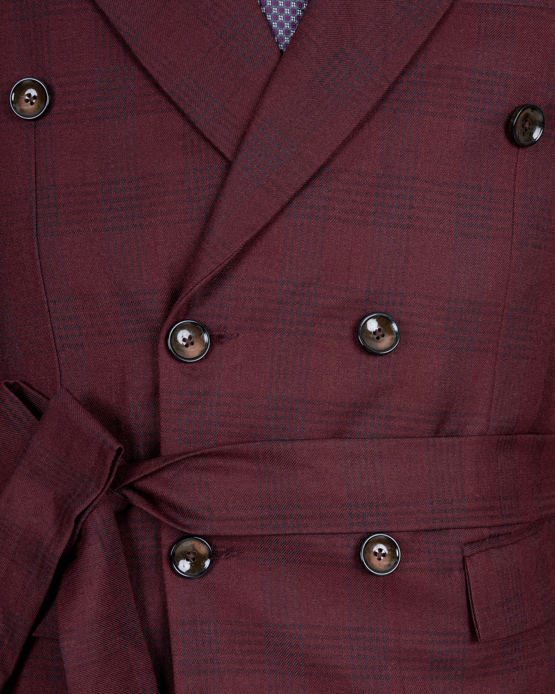 Buccaneer Burgundy Plaid Double Breasted Wool Rich Blazer BL1414-DB-D8-36, BL1414-DB-D8-38, BL1414-DB-D8-40, BL1414-DB-D8-42, BL1414-DB-D8-44, BL1414-DB-D8-46, BL1414-DB-D8-48, BL1414-DB-D8-50, BL1414-DB-D8-52, BL1414-DB-D8-54, BL1414-DB-D8-56, BL1414-DB-D8-58, BL1414-DB-D8-60