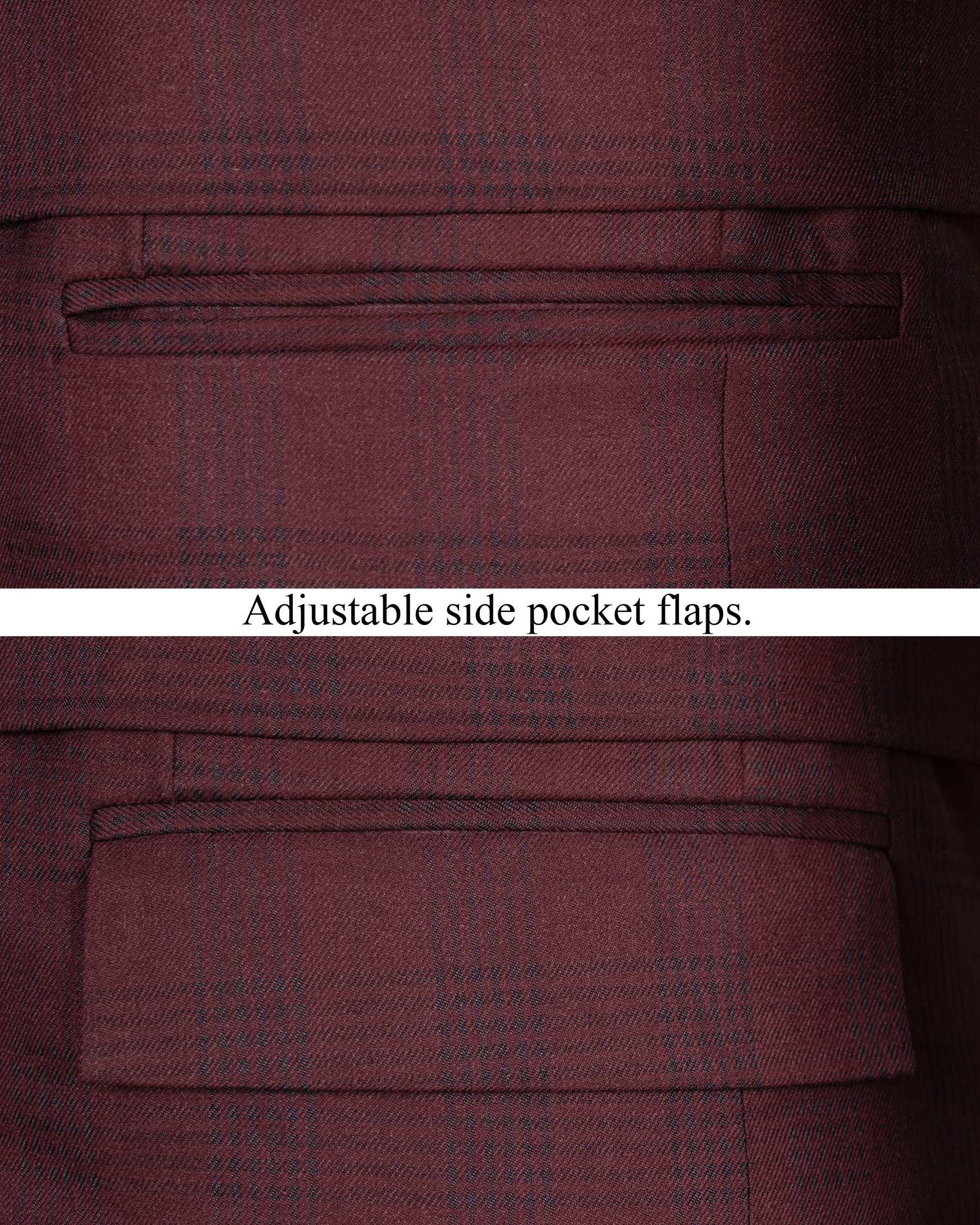 Buccaneer Burgundy Plaid Double Breasted Wool Rich Blazer BL1414-DB-D8-36, BL1414-DB-D8-38, BL1414-DB-D8-40, BL1414-DB-D8-42, BL1414-DB-D8-44, BL1414-DB-D8-46, BL1414-DB-D8-48, BL1414-DB-D8-50, BL1414-DB-D8-52, BL1414-DB-D8-54, BL1414-DB-D8-56, BL1414-DB-D8-58, BL1414-DB-D8-60