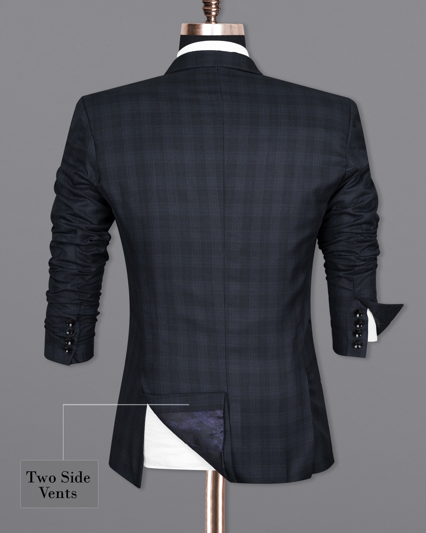Shark Grey Plaid Woolrich Blazer