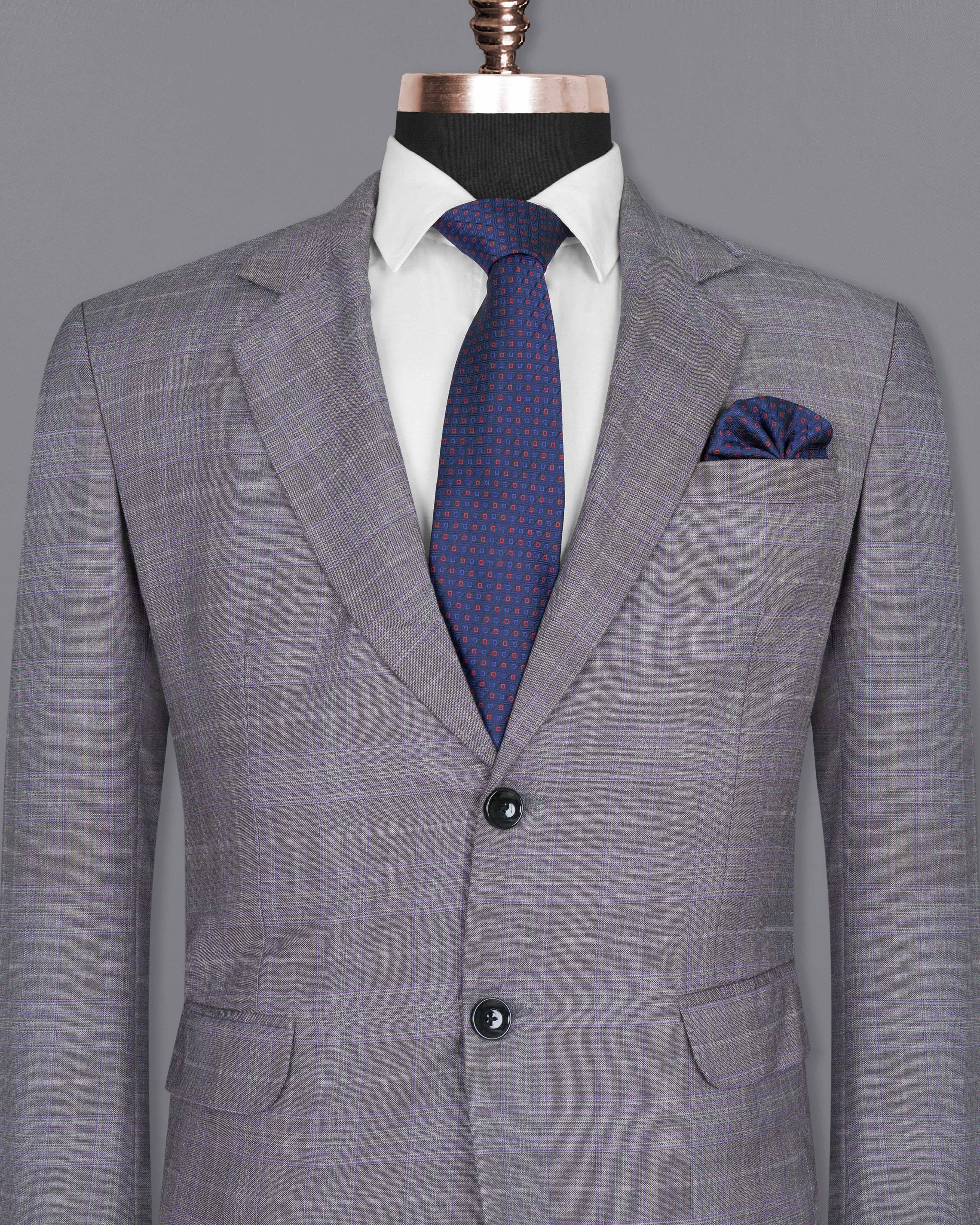 Fedora Plaid Wool Rich Blazer BL1440-SB-36,BL1440-SB-38,BL1440-SB-40,BL1440-SB-42,BL1440-SB-44,BL1440-SB-46,BL1440-SB-48,BL1440-SB-50,BL1440-SB-52,BL1440-SB-54,BL1440-SB-56,BL1440-SB-58,BL1440-SB-60