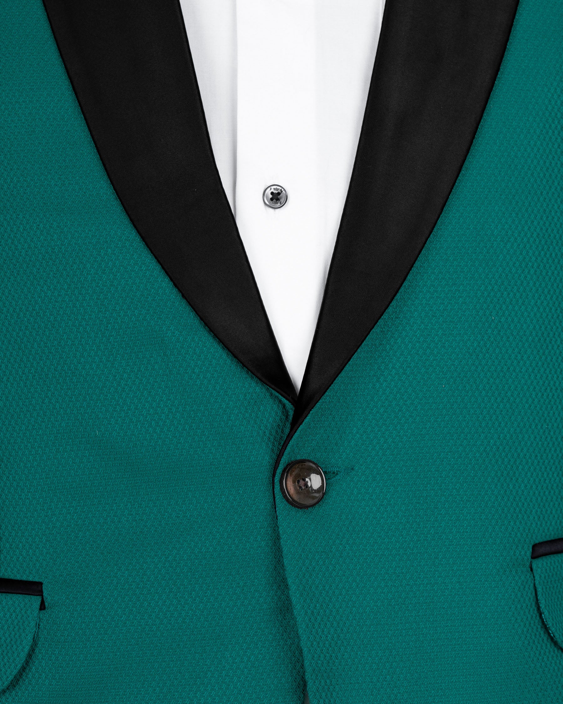 Mosque Green Wool Rich Tuxedo Blazer BL1468-BKL-36,BL1468-BKL-38,BL1468-BKL-40,BL1468-BKL-42,BL1468-BKL-44,BL1468-BKL-46,BL1468-BKL-48,BL1468-BKL-50,BL1468-BKL-52,BL1468-BKL-54,BL1468-BKL-56,BL1468-BKL-58,BL1468-BKL-60