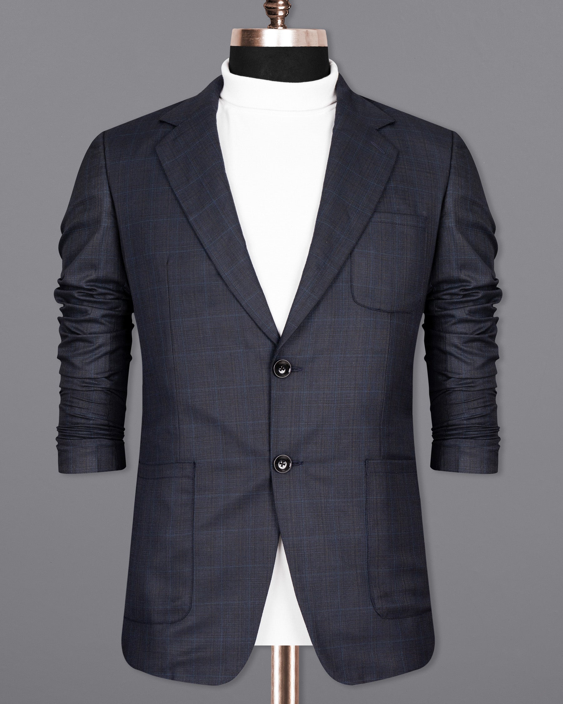Vulcan Blue Wool Rich Sports Blazer