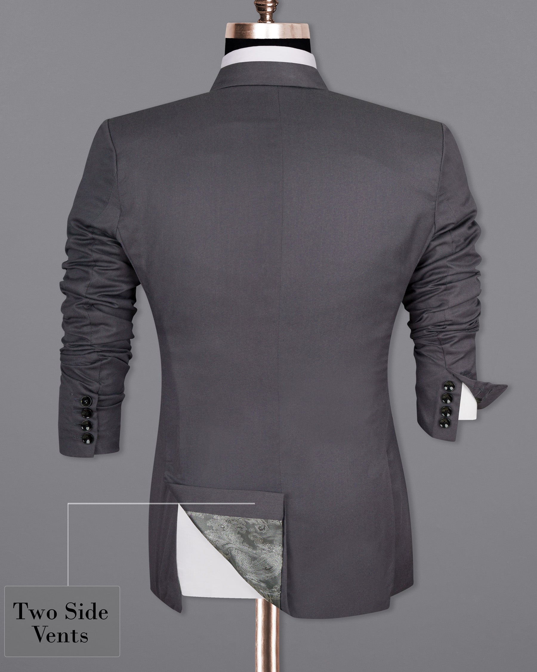Mulled Grey Wool Rich Blazer BL1493-SB-36, BL1493-SB-38, BL1493-SB-40, BL1493-SB-42, BL1493-SB-44, BL1493-SB-46, BL1493-SB-48, BL1493-SB-50, BL1493-SB-52, BL1493-SB-54, BL1493-SB-56, BL1493-SB-58, BL1493-SB-60