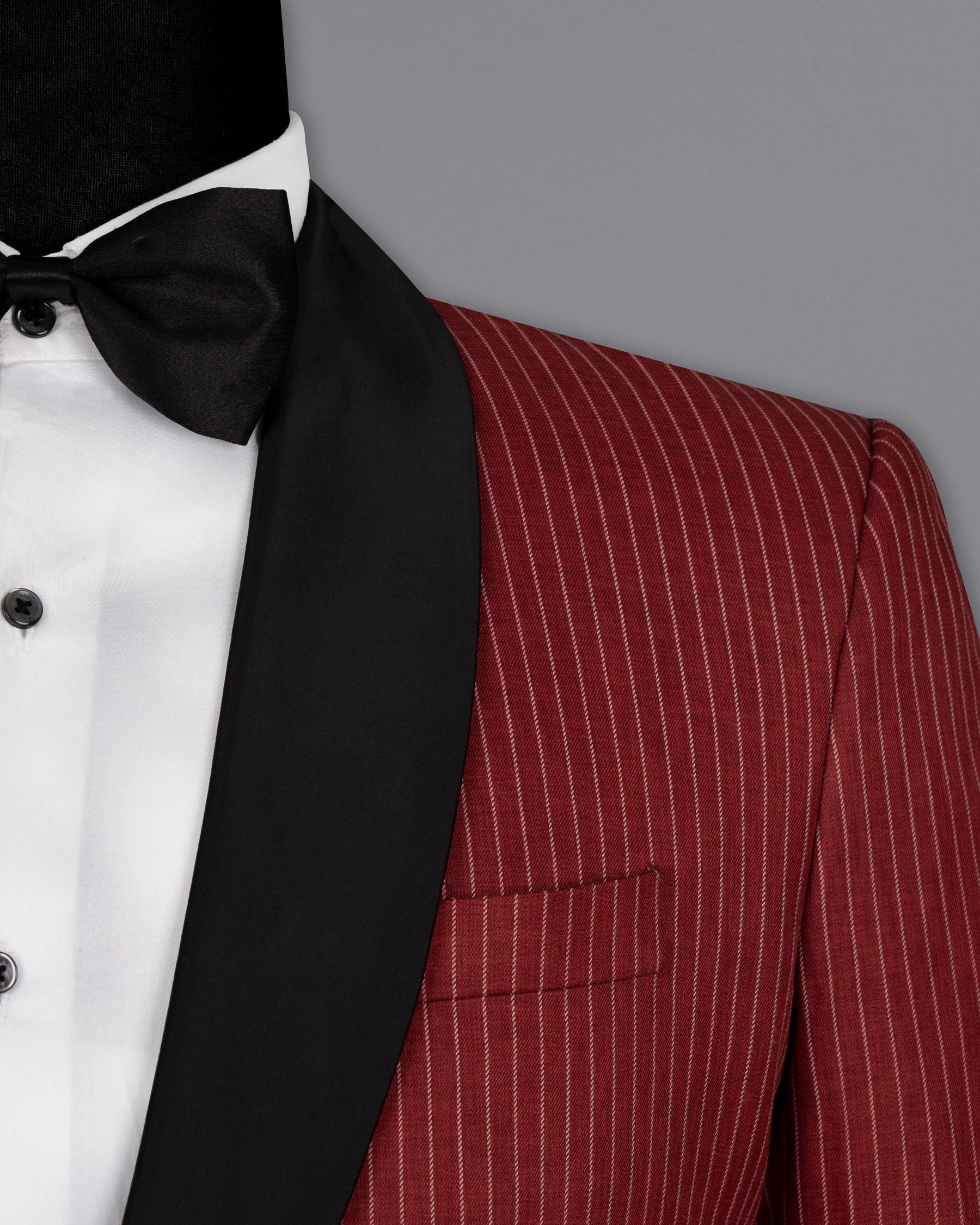 Persian Plum Red Striped Wool Rich Tuxedo Blazer BL1512-BKL-36, BL1512-BKL-38, BL1512-BKL-40, BL1512-BKL-42, BL1512-BKL-44, BL1512-BKL-46, BL1512-BKL-48, BL1512-BKL-50, BL1512-BKL-52, BL1512-BKL-54, BL1512-BKL-56, BL1512-BKL-58, BL1512-BKL-60