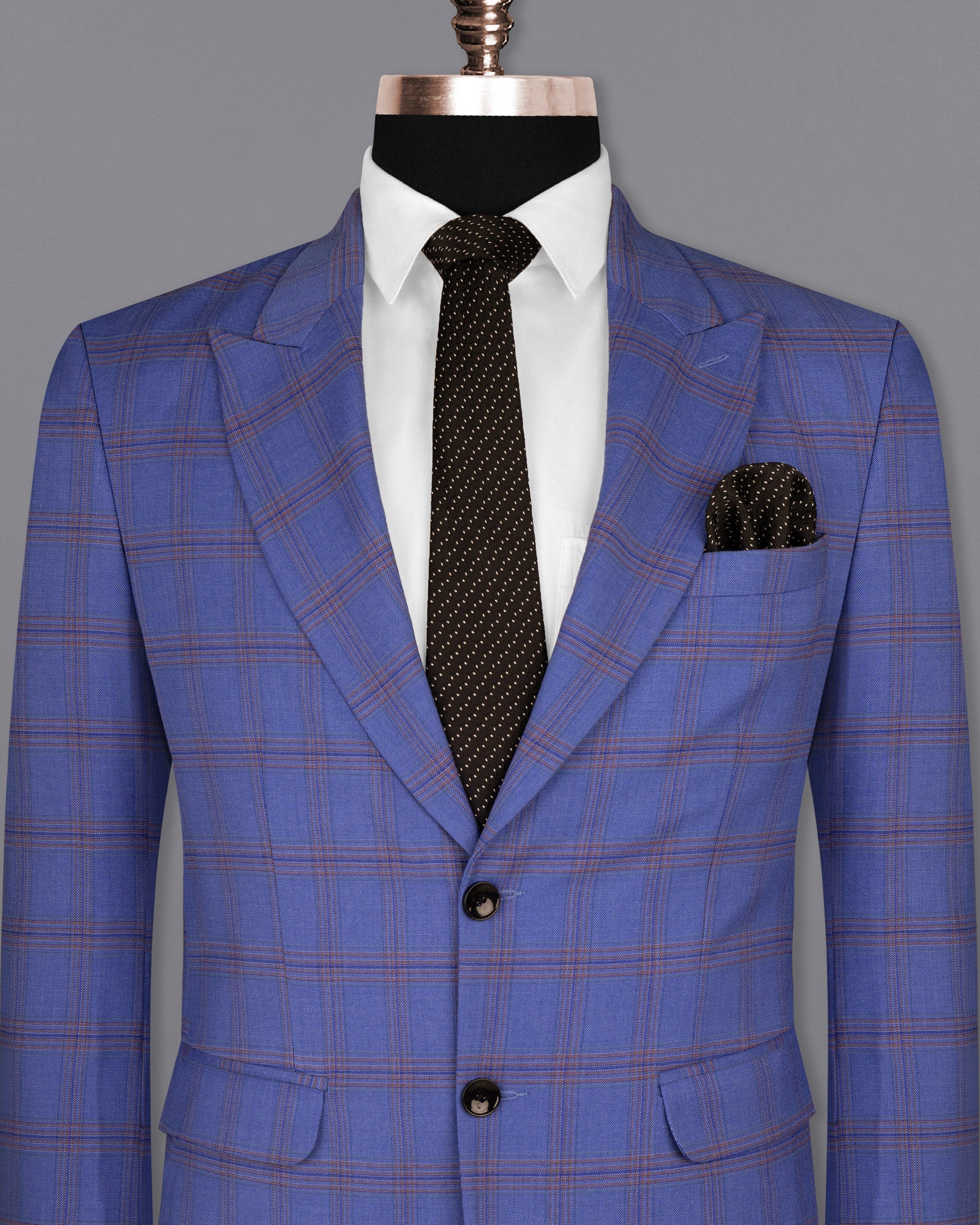 East Bay Blue Super fine Windowpane Wool Rich Blazer BL1612-SBP-36, BL1612-SBP-38, BL1612-SBP-40, BL1612-SBP-42, BL1612-SBP-44, BL1612-SBP-46, BL1612-SBP-48, BL1612-SBP-50, BL1612-SBP-52, BL1612-SBP-54, BL1612-SBP-56, BL1612-SBP-58, BL1612-SBP-60