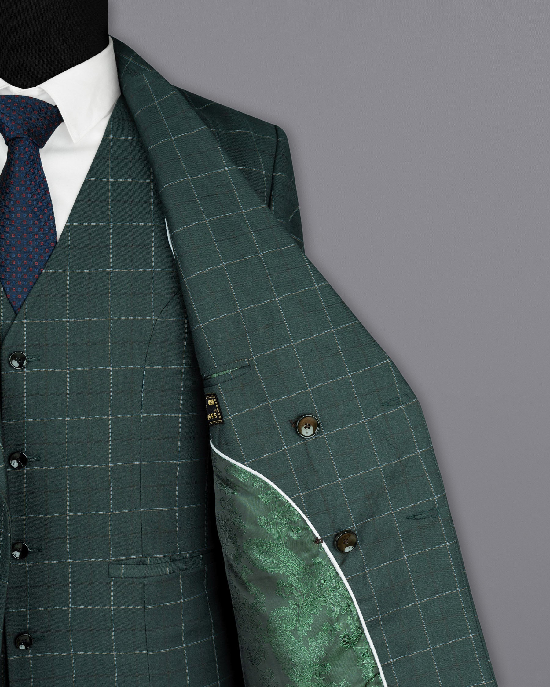 Lunar Green Super fine windowpane Double Breasted Woolrich Blazer BL1624-DB-4B-36, BL1624-DB-4B-38, BL1624-DB-4B-40, BL1624-DB-4B-42, BL1624-DB-4B-44, BL1624-DB-4B-46, BL1624-DB-4B-48, BL1624-DB-4B-50, BL1624-DB-4B-52, BL1624-DB-4B-54, BL1624-DB-4B-56, BL1624-DB-4B-58, BL1624-DB-4B-60