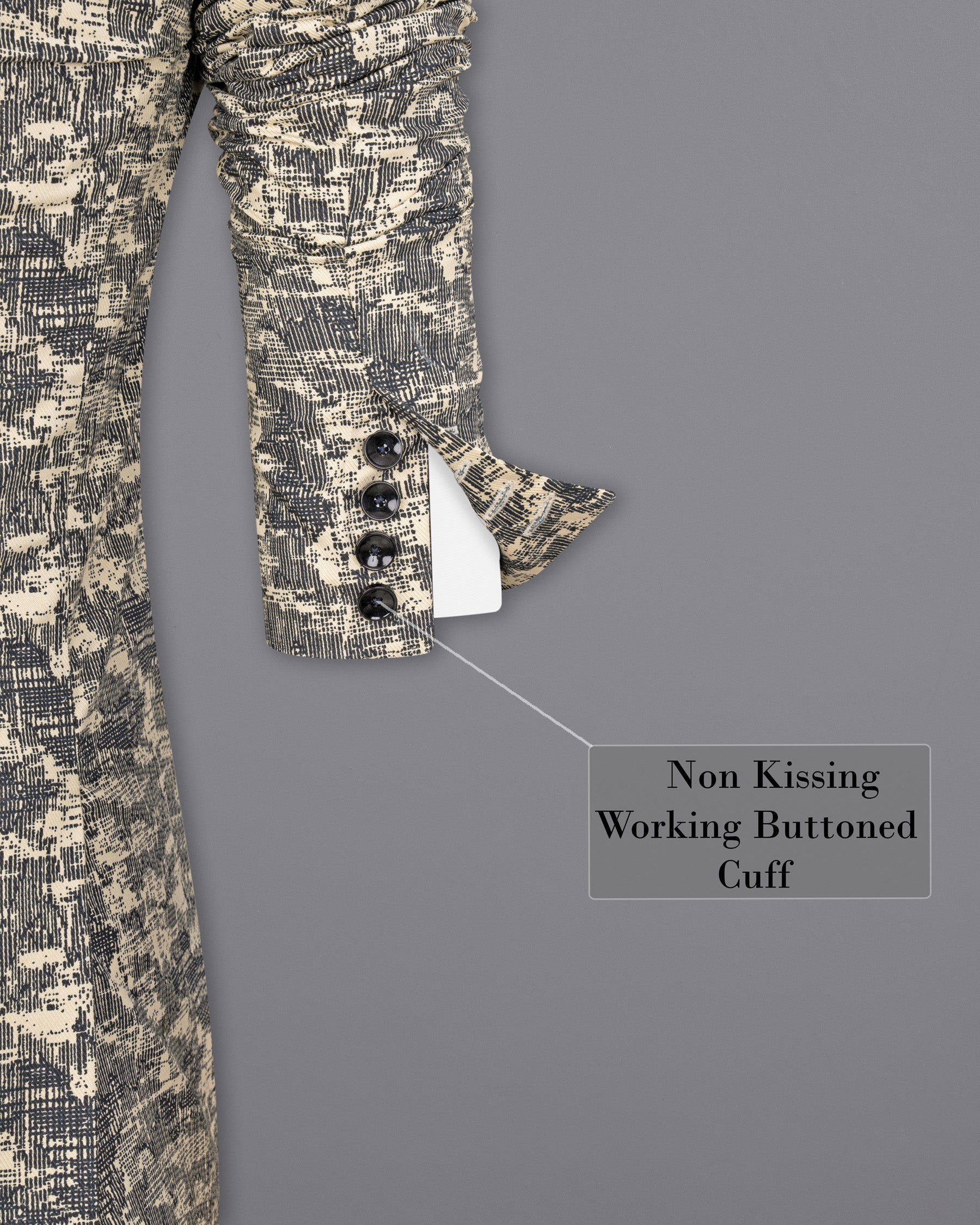 Bastille and Champagne Beige Abstract Print Designer Blazer BL1680-SB-PP-36, BL1680-SB-PP-38, BL1680-SB-PP-40, BL1680-SB-PP-42, BL1680-SB-PP-44, BL1680-SB-PP-46, BL1680-SB-PP-48, BL1680-SB-PP-50, BL1680-SB-PP-52, BL1680-SB-PP-54, BL1680-SB-PP-56, BL1680-SB-PP-58, BL1680-SB-PP-60