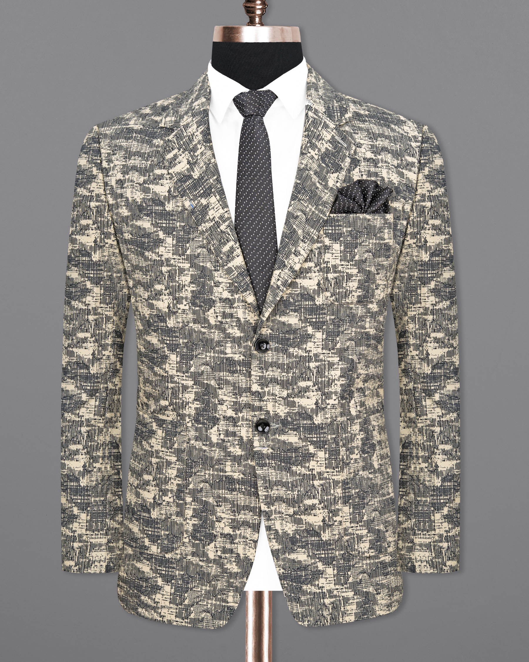 Bastille and Champagne Beige Abstract Print Designer Blazer BL1680-SB-PP-36, BL1680-SB-PP-38, BL1680-SB-PP-40, BL1680-SB-PP-42, BL1680-SB-PP-44, BL1680-SB-PP-46, BL1680-SB-PP-48, BL1680-SB-PP-50, BL1680-SB-PP-52, BL1680-SB-PP-54, BL1680-SB-PP-56, BL1680-SB-PP-58, BL1680-SB-PP-60