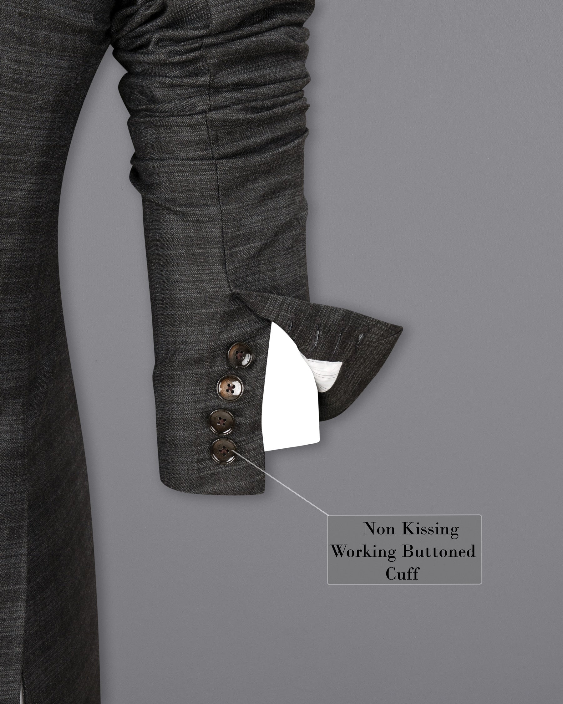 Iridium Grey Subtle Plaid Double Breasted Blazer BL1782-DB-36, BL1782-DB-38, BL1782-DB-40, BL1782-DB-42, BL1782-DB-44, BL1782-DB-46, BL1782-DB-48, BL1782-DB-50, BL1782-DB-52, BL1782-DB-54, BL1782-DB-56, BL1782-DB-58, BL1782-DB-60