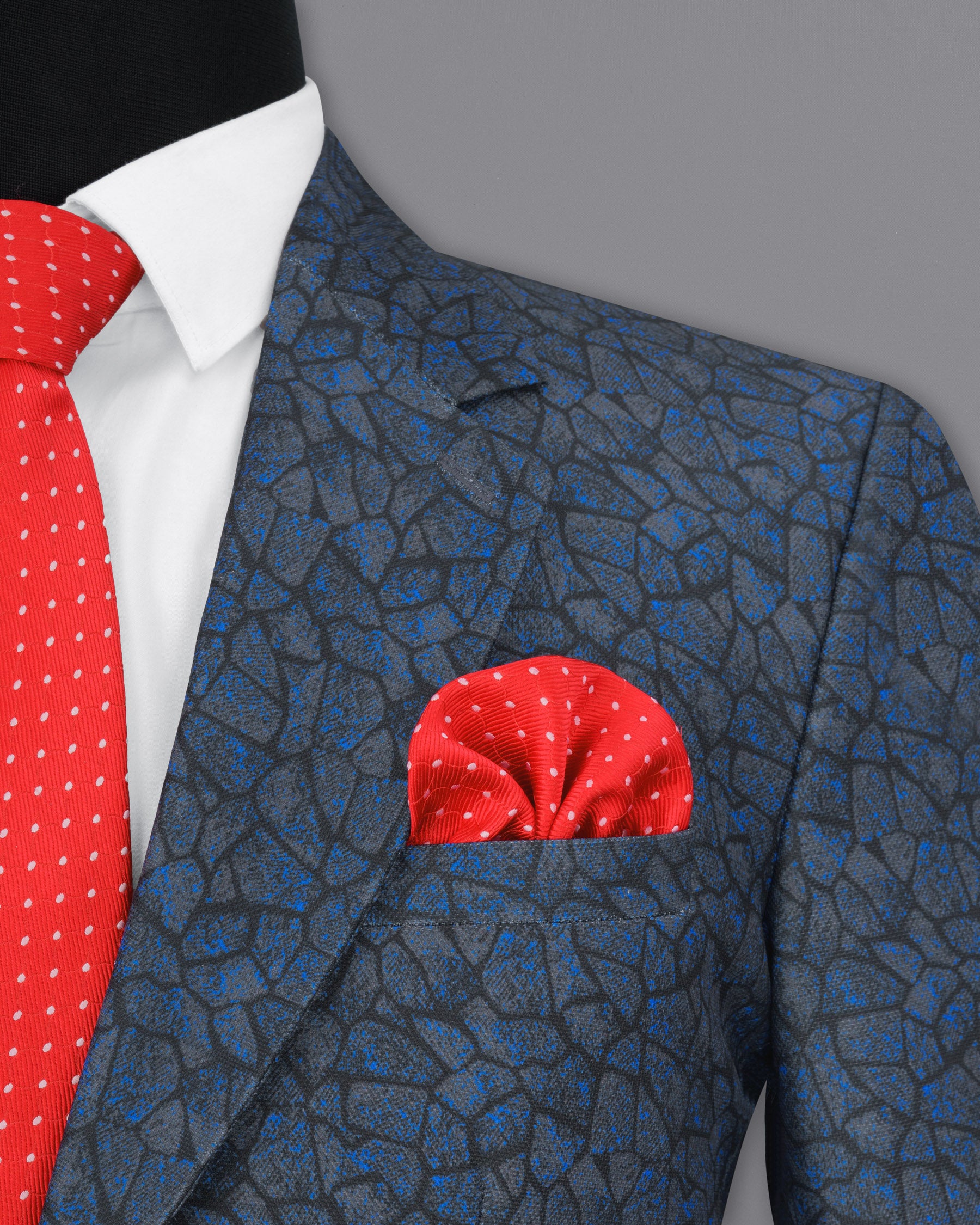 Arsenic with Mirage Black Designer Blazer BL1820-SB-36, BL1820-SB-38, BL1820-SB-40, BL1820-SB-42, BL1820-SB-44, BL1820-SB-46, BL1820-SB-48, BL1820-SB-50, BL1820-SB-52, BL1820-SB-54, BL1820-SB-56, BL1820-SB-58, BL1820-SB-60