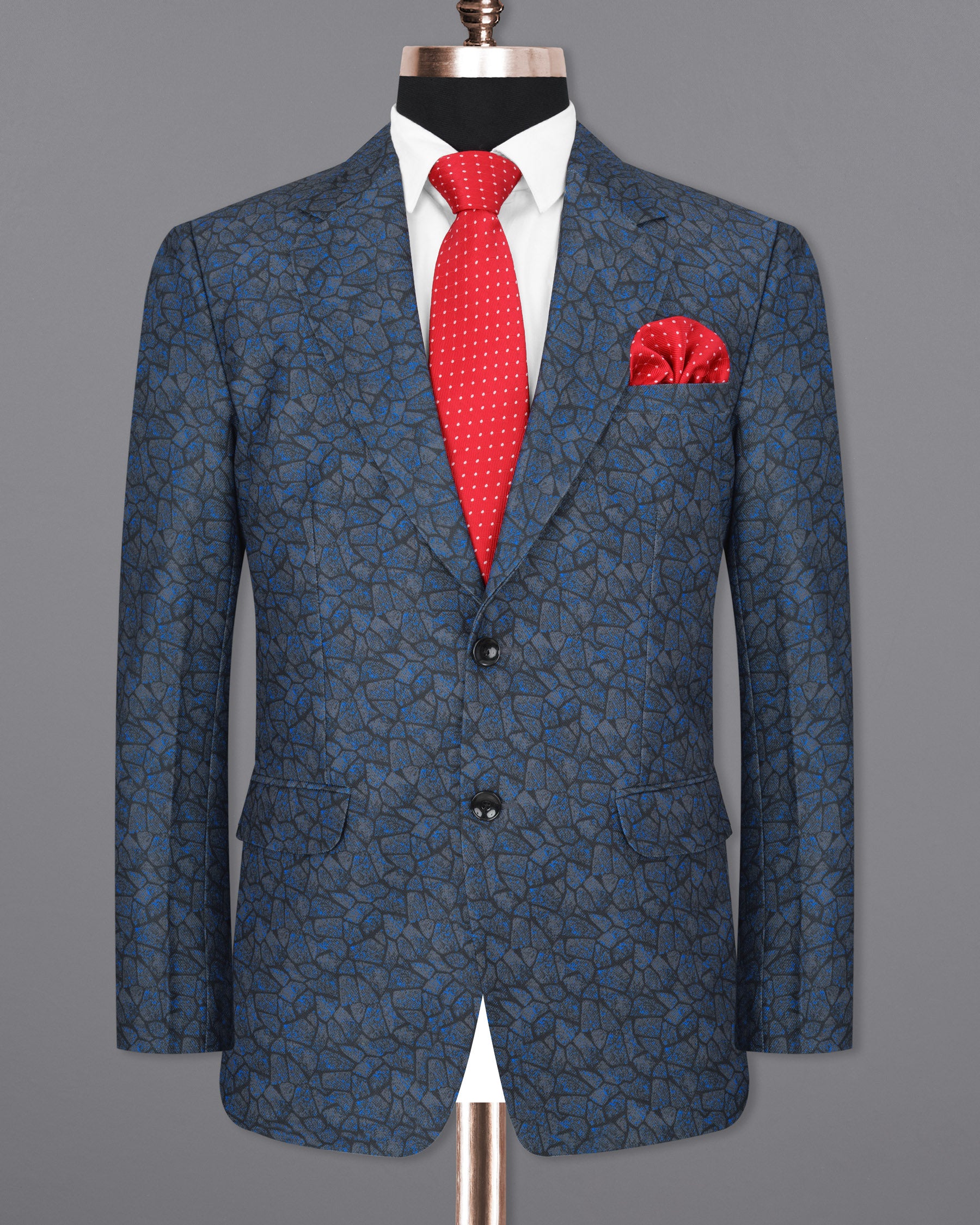 Arsenic with Mirage Black Designer Blazer BL1820-SB-36, BL1820-SB-38, BL1820-SB-40, BL1820-SB-42, BL1820-SB-44, BL1820-SB-46, BL1820-SB-48, BL1820-SB-50, BL1820-SB-52, BL1820-SB-54, BL1820-SB-56, BL1820-SB-58, BL1820-SB-60