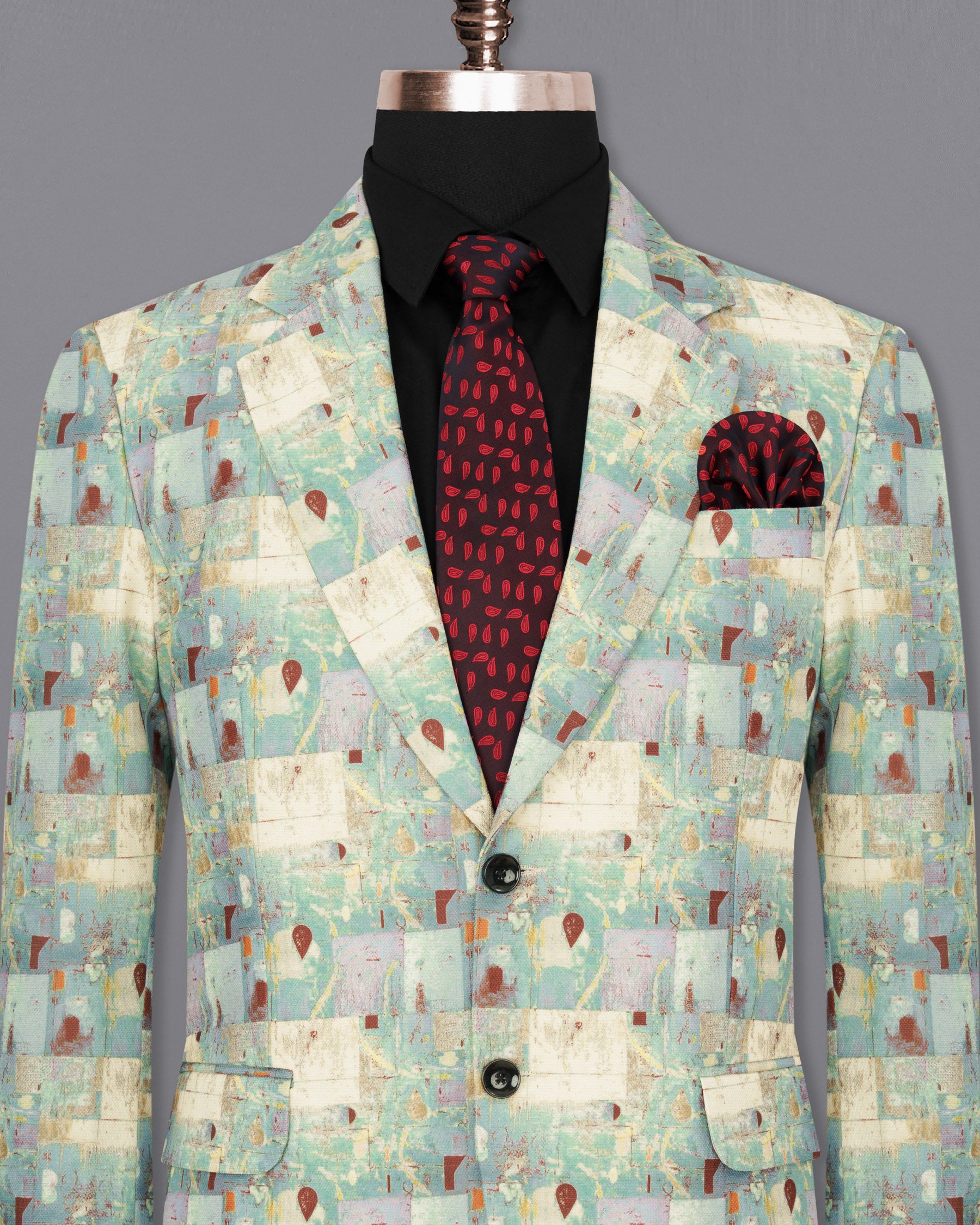 Cascade with Merino Multicolour Designer Blazer BL1823-SB-36, BL1823-SB-38, BL1823-SB-40, BL1823-SB-42, BL1823-SB-44, BL1823-SB-46, BL1823-SB-48, BL1823-SB-50, BL1823-SB-52, BL1823-SB-54, BL1823-SB-56, BL1823-SB-58, BL1823-SB-60