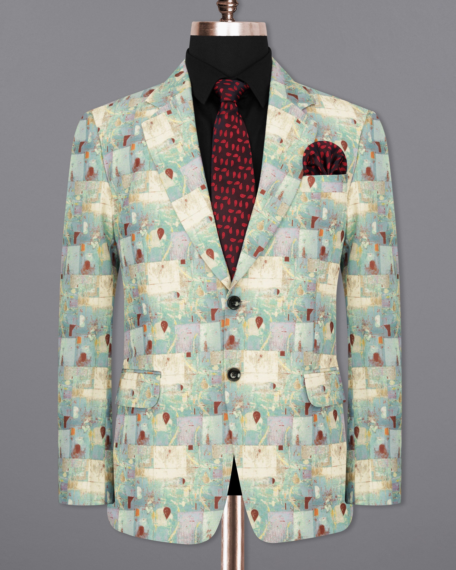 Cascade with Merino Multicolour Designer Blazer BL1823-SB-36, BL1823-SB-38, BL1823-SB-40, BL1823-SB-42, BL1823-SB-44, BL1823-SB-46, BL1823-SB-48, BL1823-SB-50, BL1823-SB-52, BL1823-SB-54, BL1823-SB-56, BL1823-SB-58, BL1823-SB-60