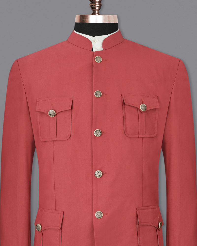 Chestnut Red Bandhgala Designer Sports Blazer BL1865-BG-D41-36, BL1865-BG-D41-38, BL1865-BG-D41-40, BL1865-BG-D41-42, BL1865-BG-D41-44, BL1865-BG-D41-46, BL1865-BG-D41-48, BL1865-BG-D41-50, BL1865-BG-D41-52, BL1865-BG-D41-54, BL1865-BG-D41-56, BL1865-BG-D41-58, BL1865-BG-D41-60
