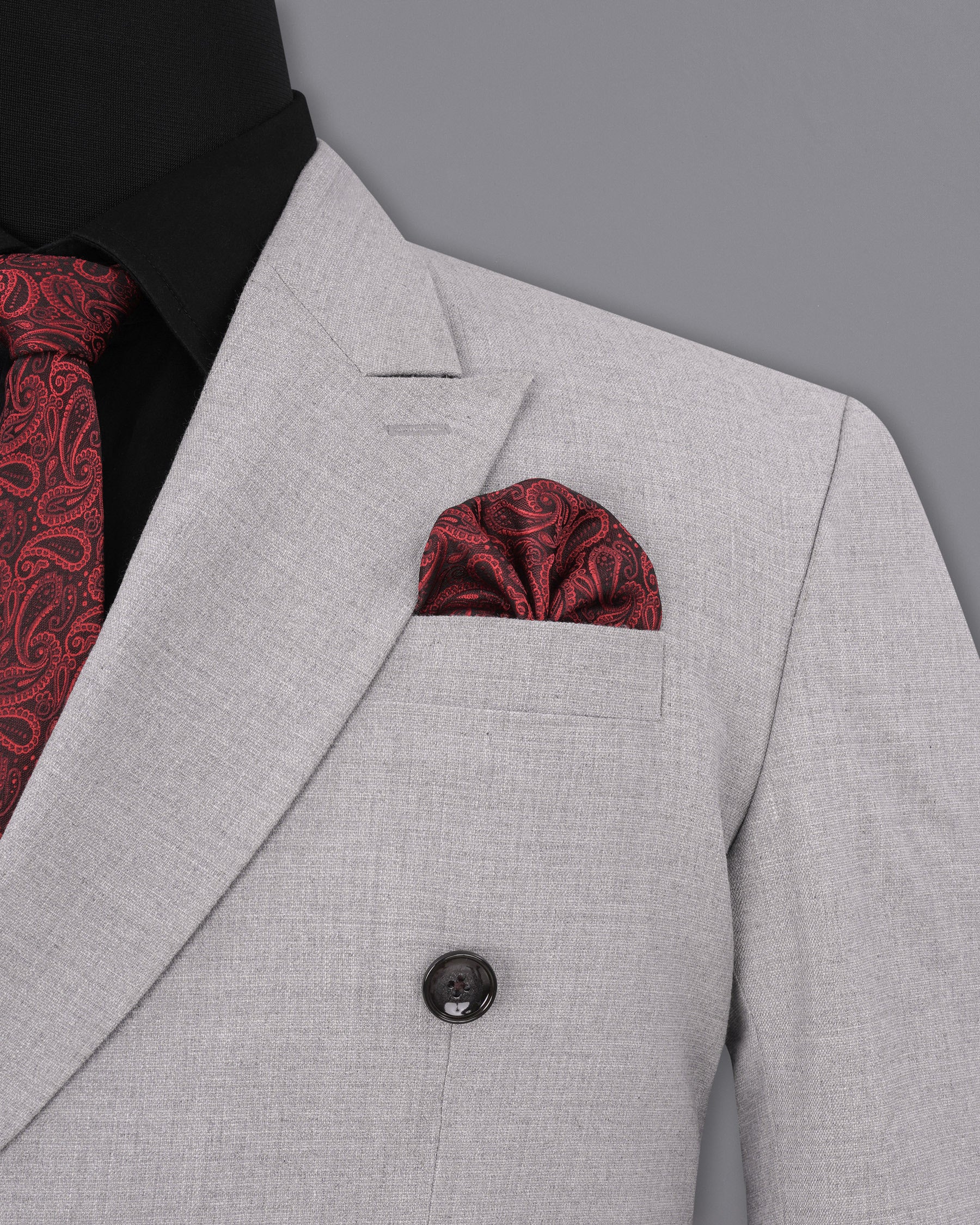 Pearl Slate Gray Double Breasted Blazer BL1900-DB-36,BL1900-DB-38,BL1900-DB-40,BL1900-DB-42,BL1900-DB-44,BL1900-DB-46,BL1900-DB-48,BL1900-DB-50,BL1900-DB-52,BL1900-DB-54,BL1900-DB-56,BL1900-DB-58,BL1900-DB-60