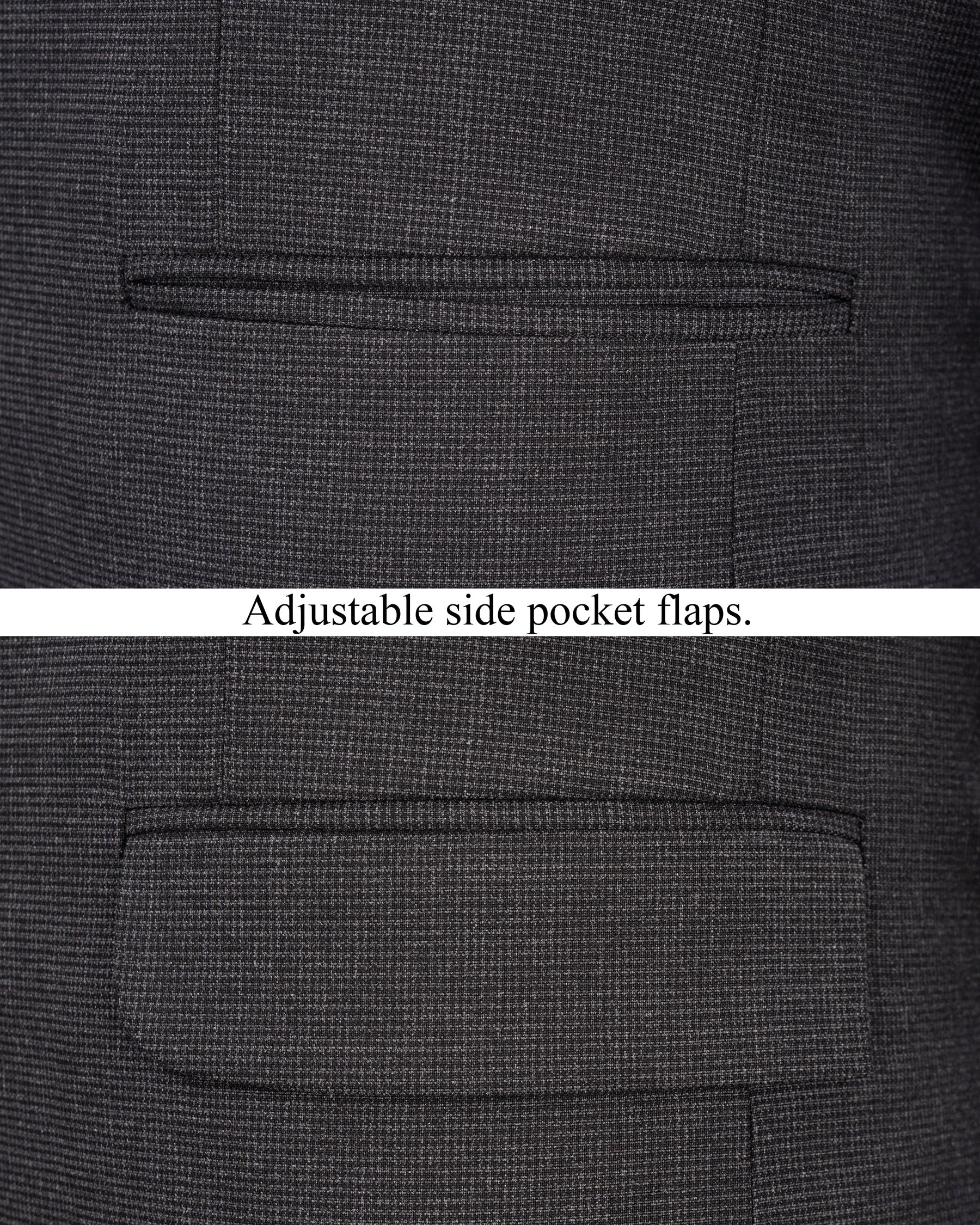 Baltic Sea Grey Textured Blazer BL1925-SB-36,BL1925-SB-38,BL1925-SB-40,BL1925-SB-42,BL1925-SB-44,BL1925-SB-46,BL1925-SB-48,BL1925-SB-50,BL1925-SB-52,BL1925-SB-54,BL1925-SB-56,BL1925-SB-58,BL1925-SB-60