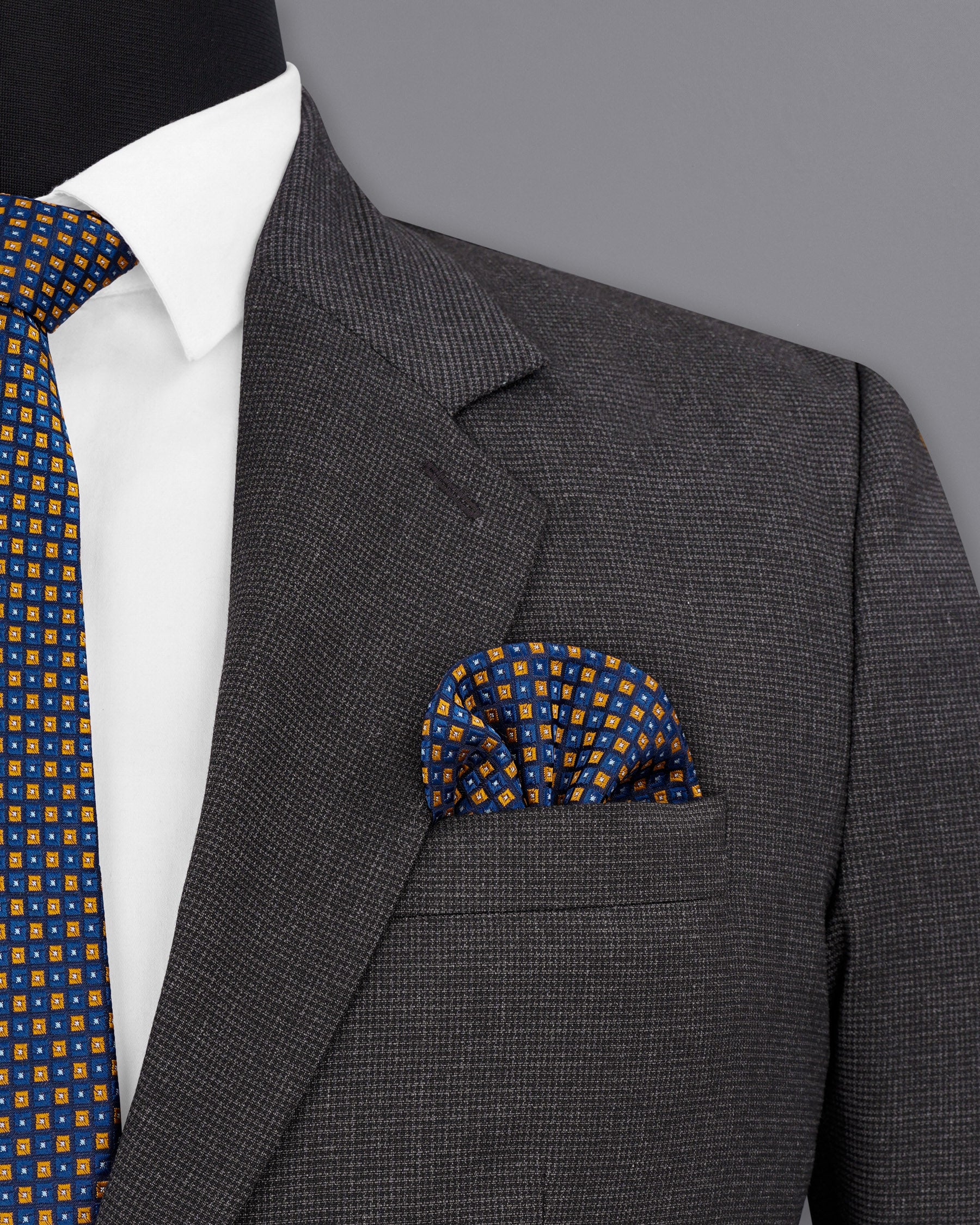 Baltic Sea Grey Textured Blazer BL1925-SB-36,BL1925-SB-38,BL1925-SB-40,BL1925-SB-42,BL1925-SB-44,BL1925-SB-46,BL1925-SB-48,BL1925-SB-50,BL1925-SB-52,BL1925-SB-54,BL1925-SB-56,BL1925-SB-58,BL1925-SB-60