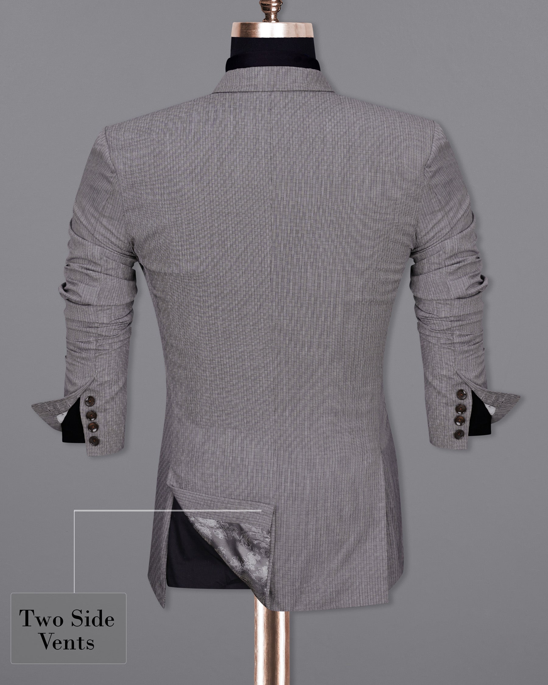 Mobster Gray Double Breasted Blazer BL2002-DB-36, BL2002-DB-38, BL2002-DB-40, BL2002-DB-42, BL2002-DB-44, BL2002-DB-46, BL2002-DB-48, BL2002-DB-50, BL2002-DB-52, BL2002-DB-54, BL2002-DB-56, BL2002-DB-58, BL2002-DB-60