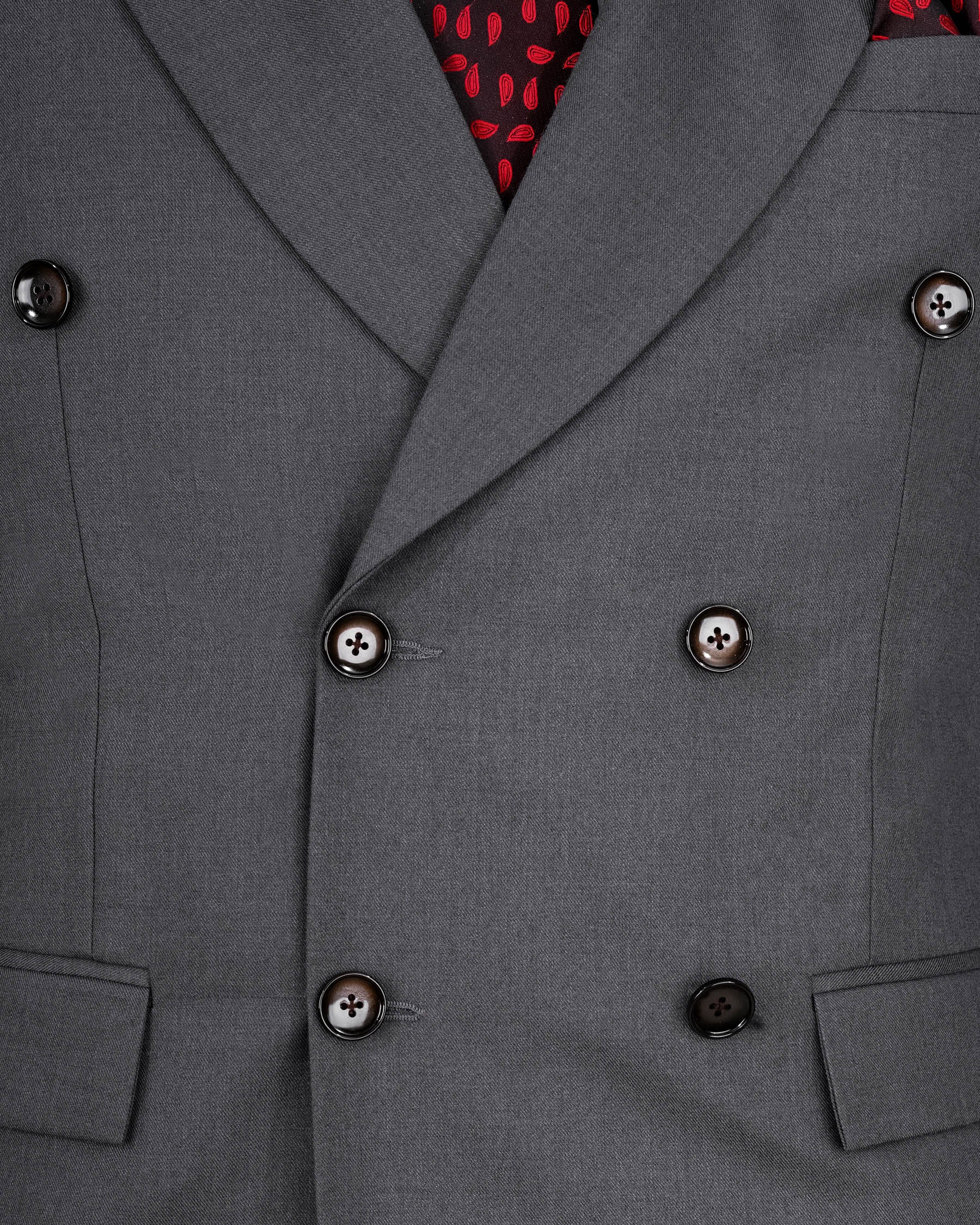 Wenge Gray Double Breasted Blazer BL2091-DB-36, BL2091-DB-38, BL2091-DB-40, BL2091-DB-42, BL2091-DB-44, BL2091-DB-46, BL2091-DB-48, BL2091-DB-50, BL2091-DB-52, BL2091-DB-54, BL2091-DB-56, BL2091-DB-58, BL2091-DB-60