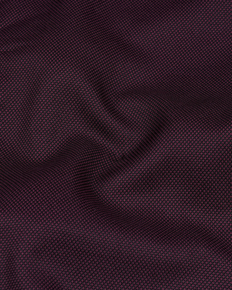 Eclipse Maroon Double Breasted Designer Blazer with Belt Closure