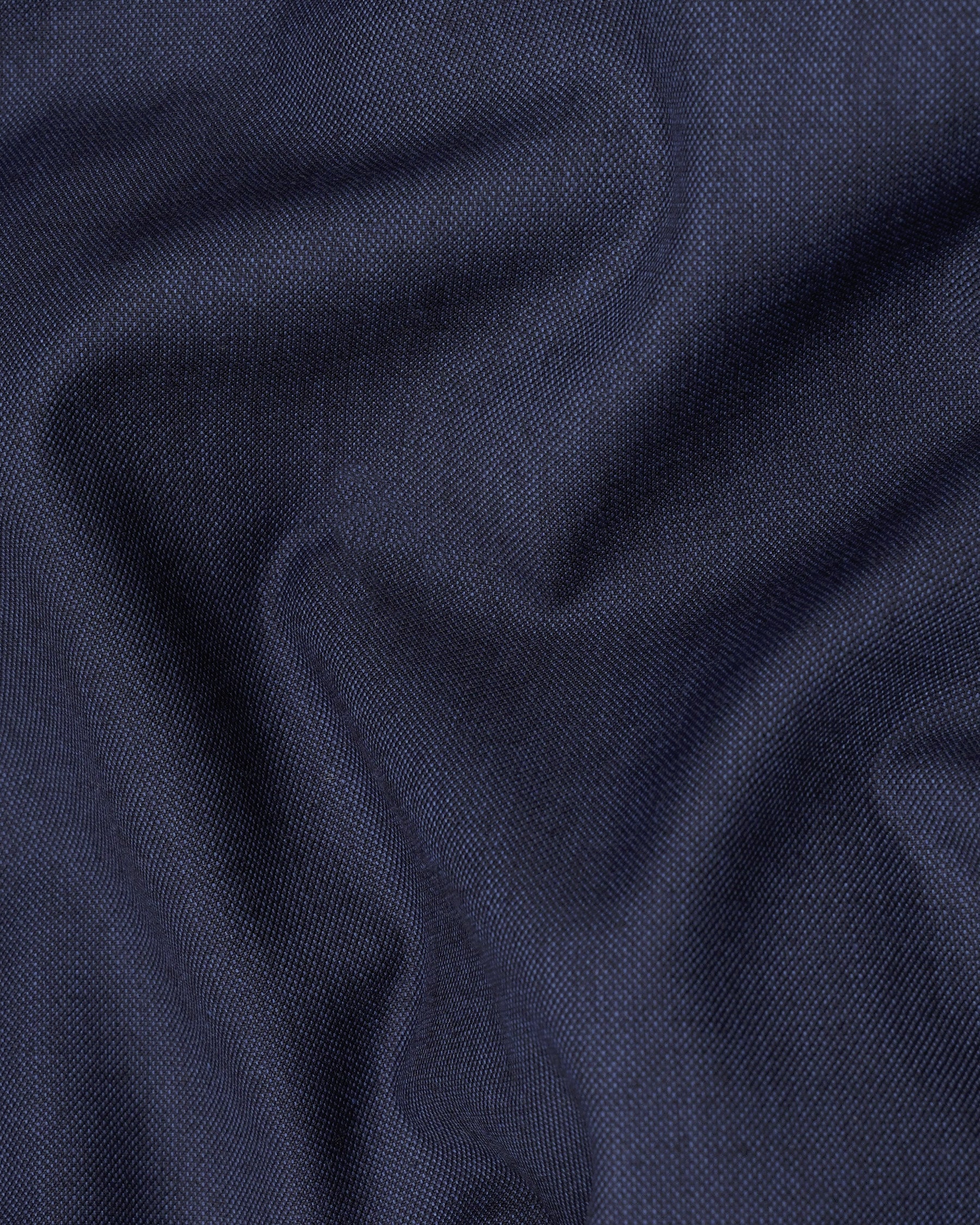 Gunmetal Navy Blue Cross Placket Bandhgala Blazer