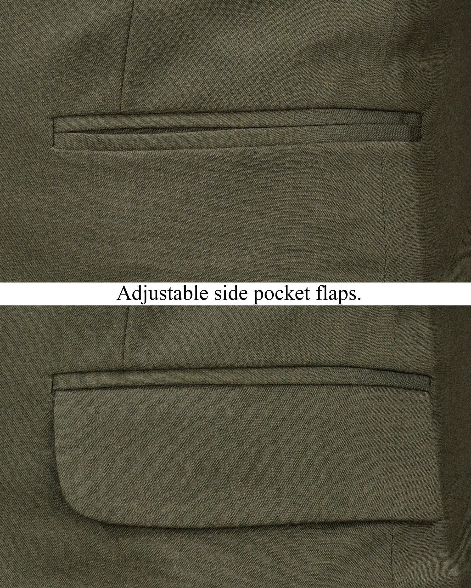 Rifle Green Single Breasted Blazer