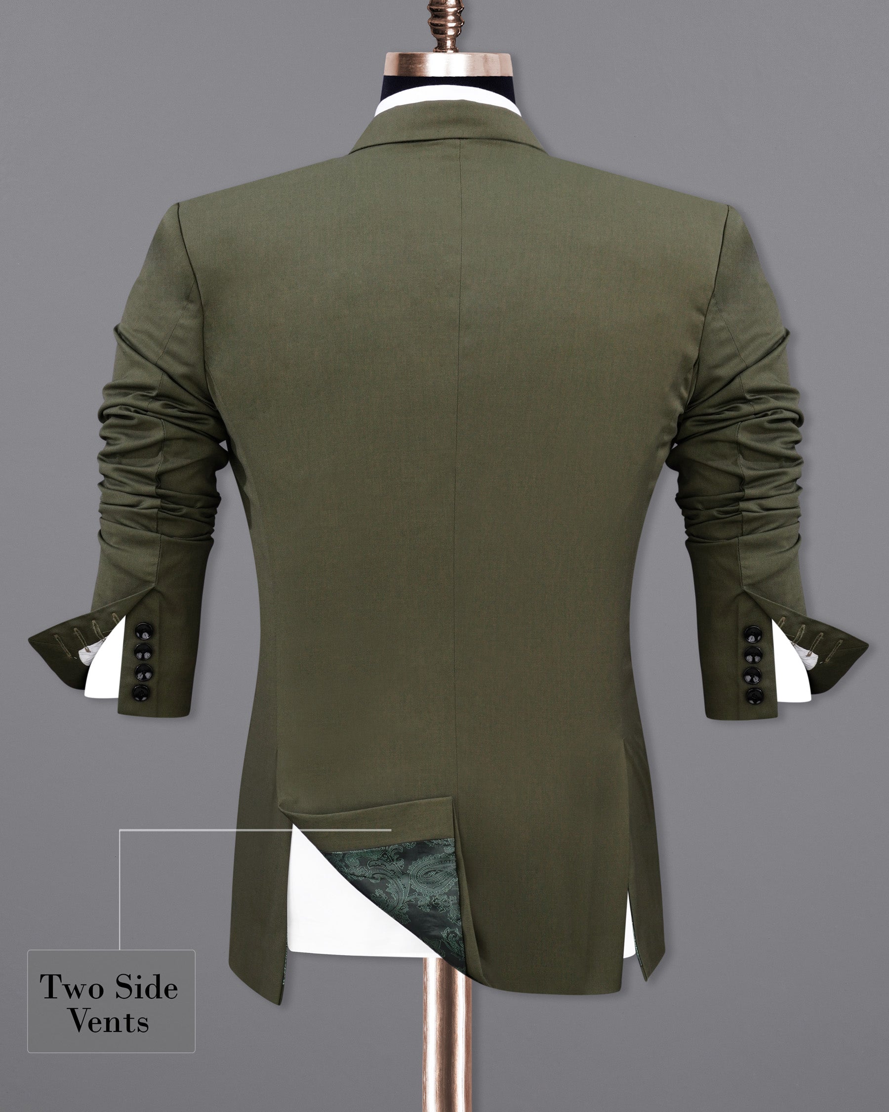 Rifle Green Single Breasted Blazer